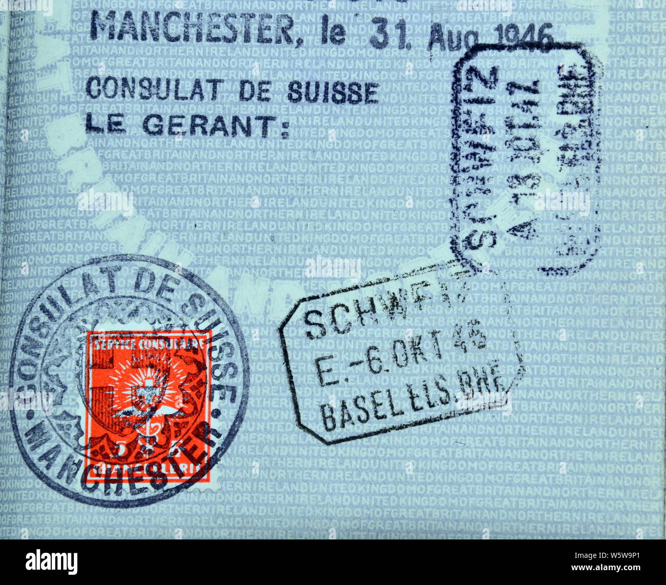 British passport page hires stock photography and images Alamy