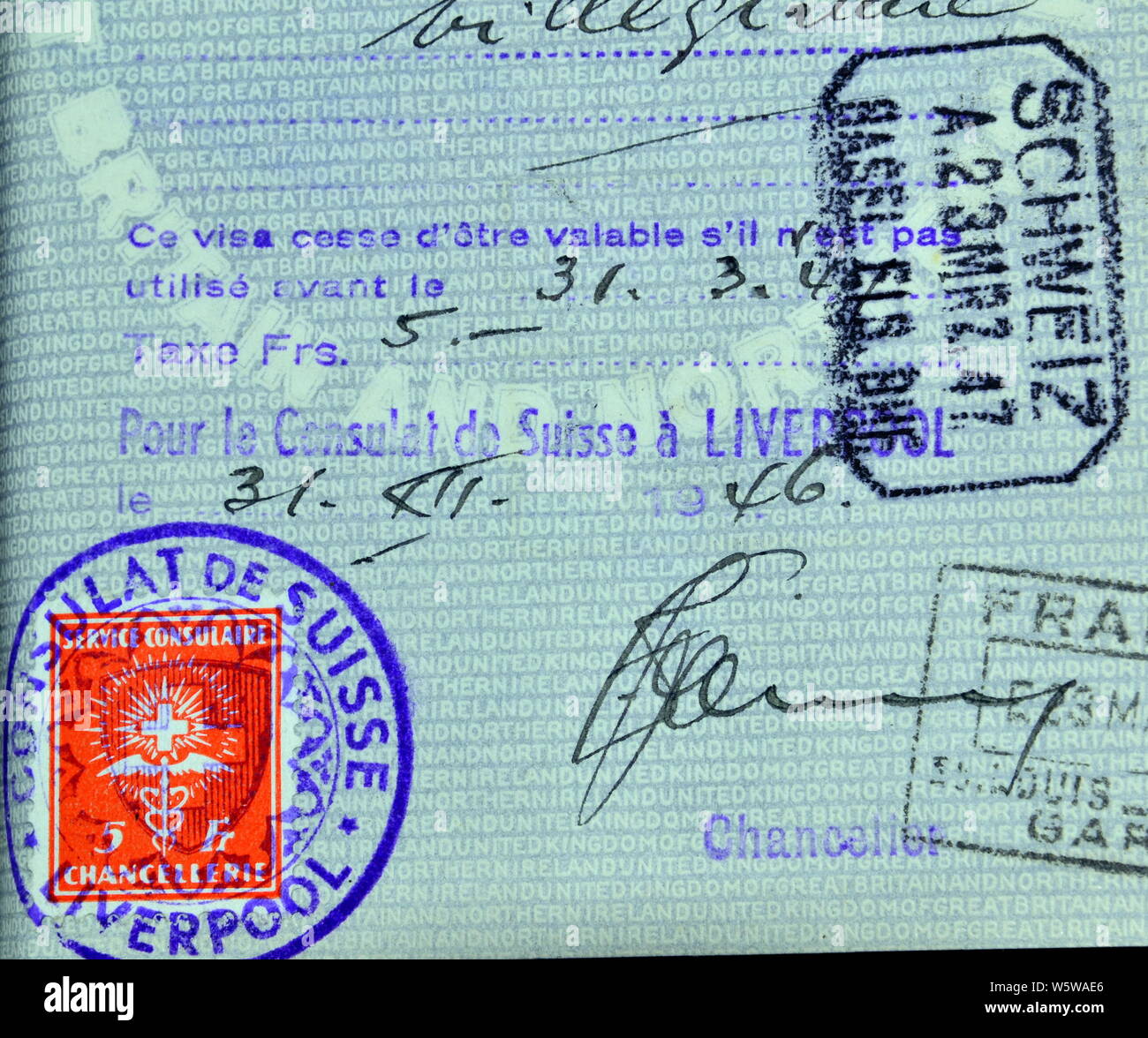 Passport uk stamps hires stock photography and images Alamy
