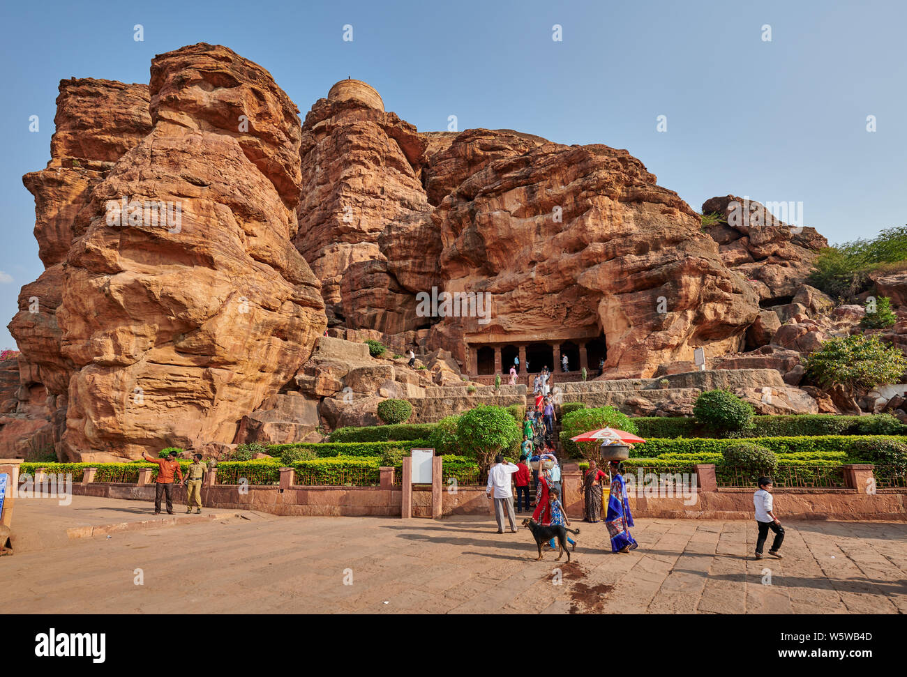 Badami caves, Karnataka, India Stock Photo - Alamy