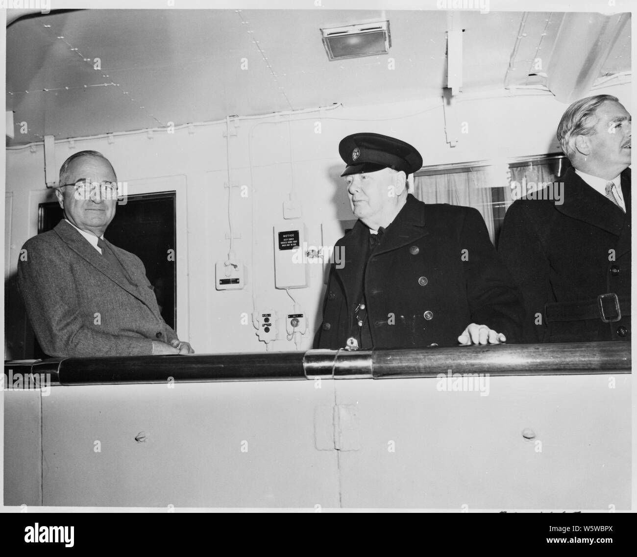 Photograph of President Truman, British Prime Minister Winston ...
