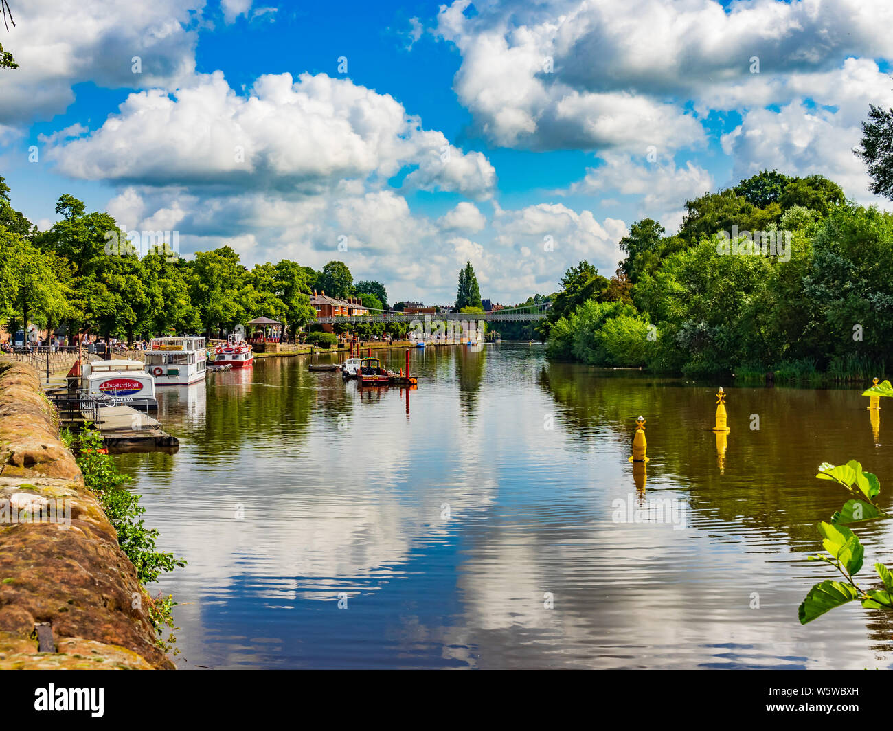 The river Dee, Chester, Cheshire, England Stock Photo