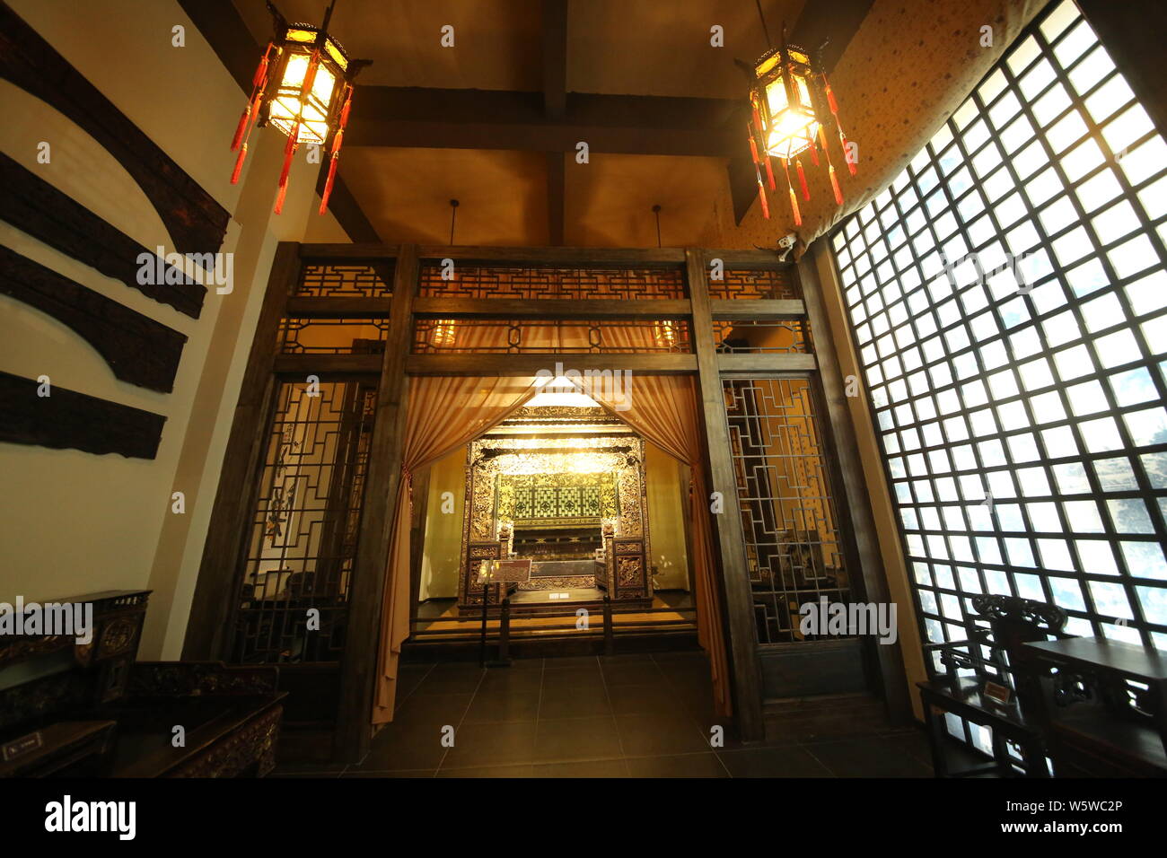 The "World's Number 1 Bed", one of the country's most ornate beds