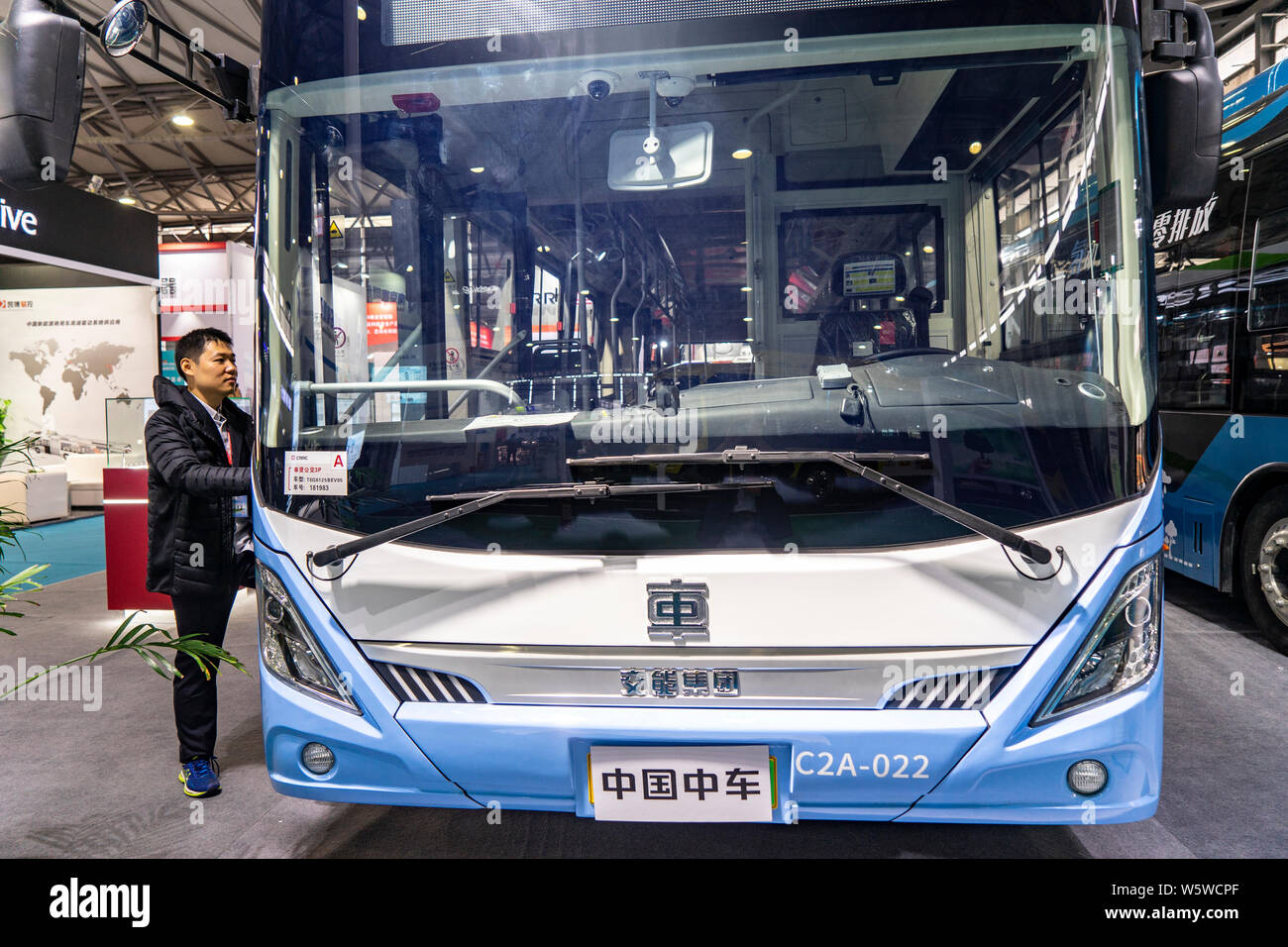 Shanghai electric bus hi-res stock photography and images - Alamy