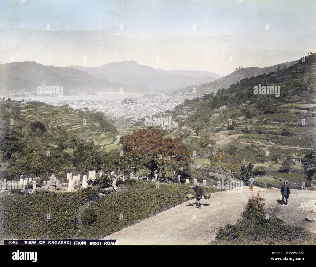 [ 1890s Japan - View on Nagasaki ] — Panoramic view of Nagasaki from ...