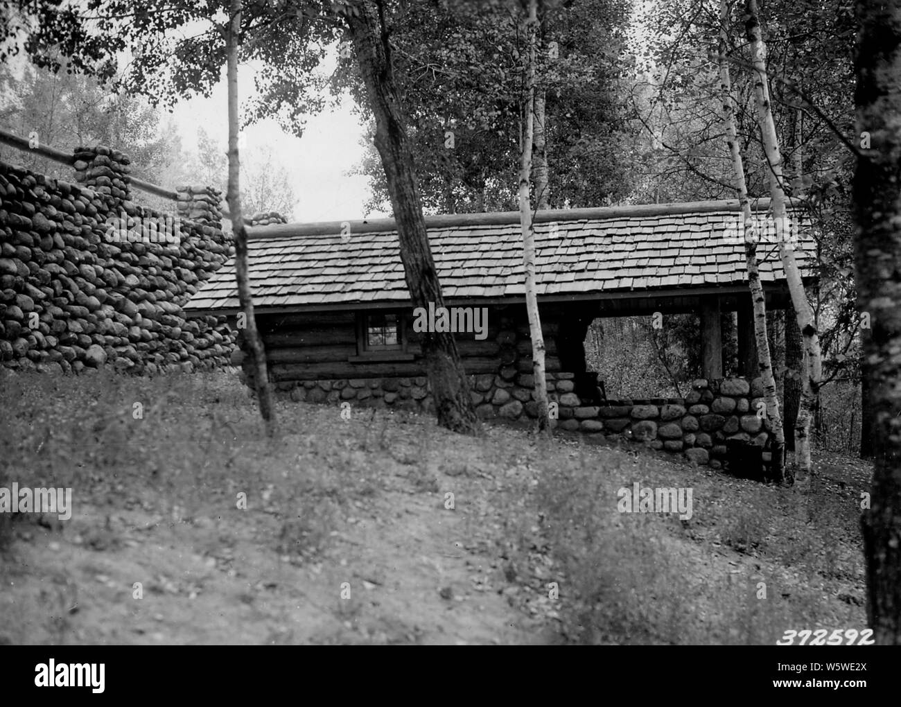 Photograph of Spring House at Farm Camp Recreational Area; Scope and