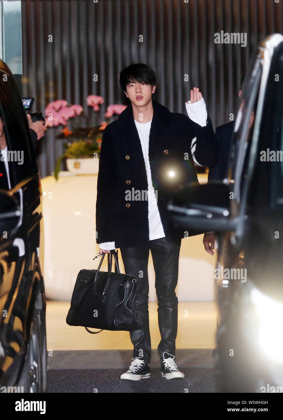 Jin of South Korean boy band BTS, also known as the Bangtan
