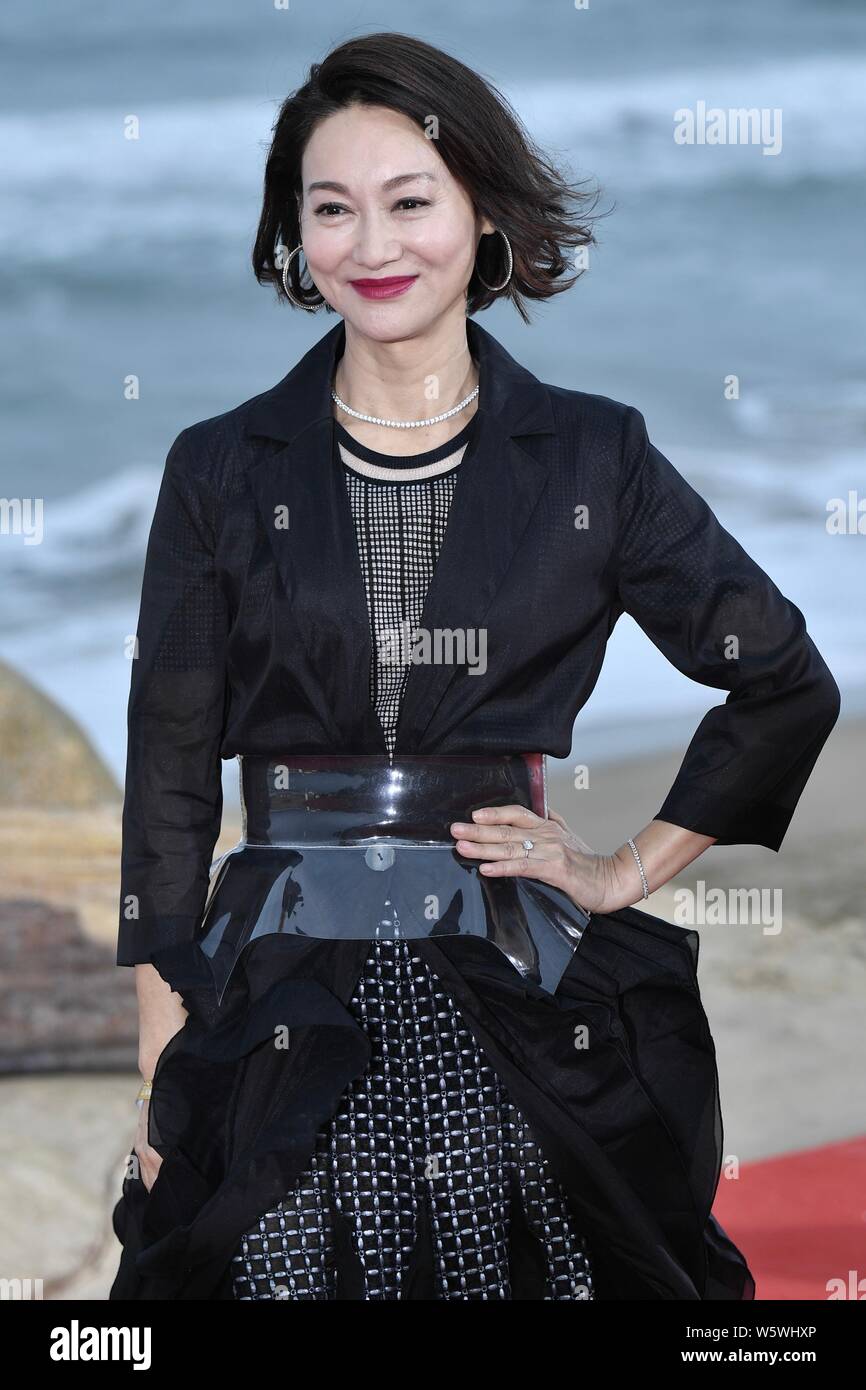 Hong Kong actress Kara Wai Ying-hung arrives on the red carpet for the  closing ceremony of the first Hainan International Film Festival in Sanya  city Stock Photo - Alamy