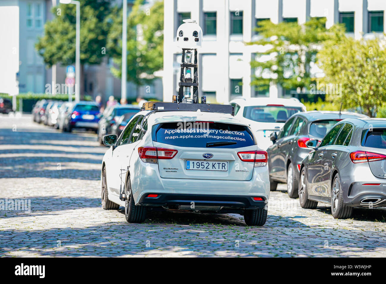 Mannheim Germany 30th July 2019 An Apple Camera Vehicle