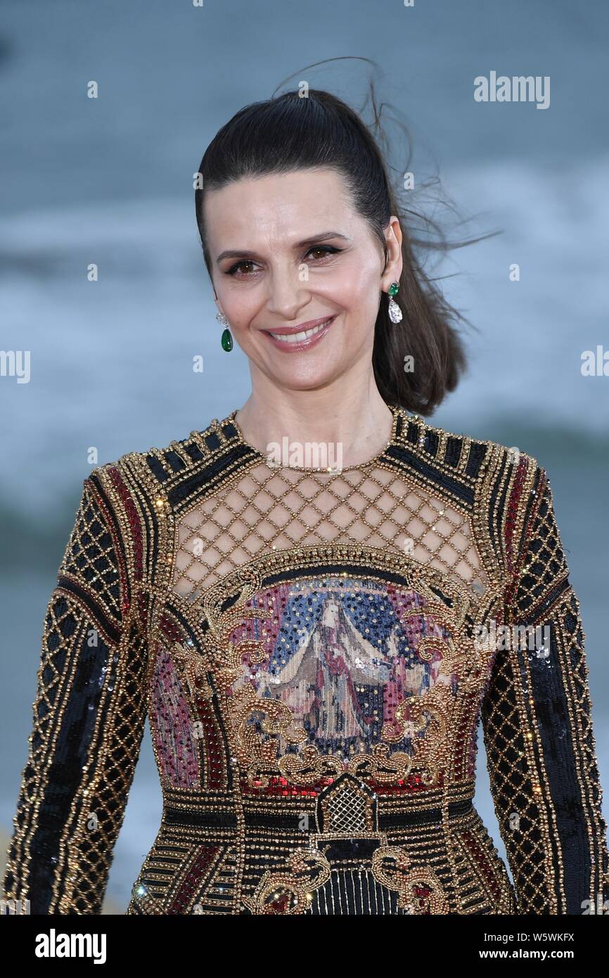 French actress Juliette Binoche arrives on the red carpet for the