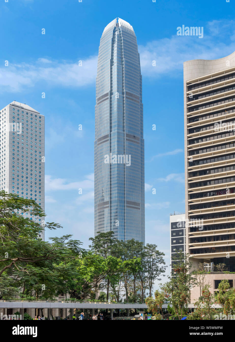 Two International Finance Centre, as of 2019, the second tallest building in Hong Kong, Central, Hong Kong, China Stock Photo