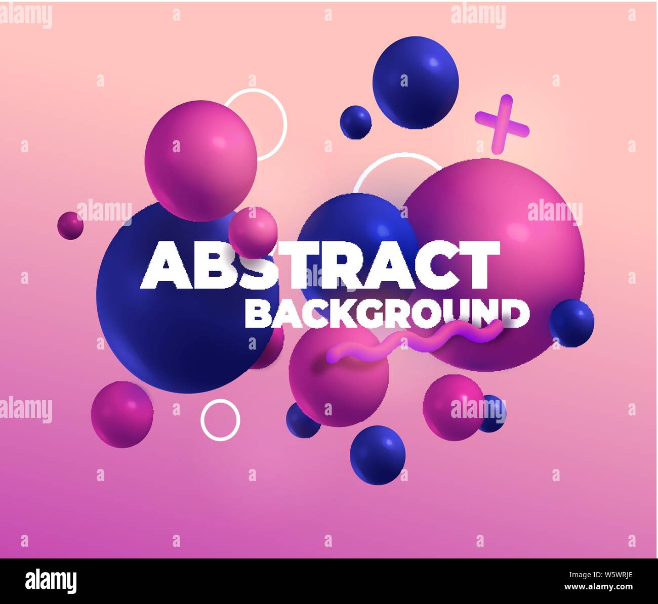 Multicolored decorative balls. Abstract vector illustration Stock Vector