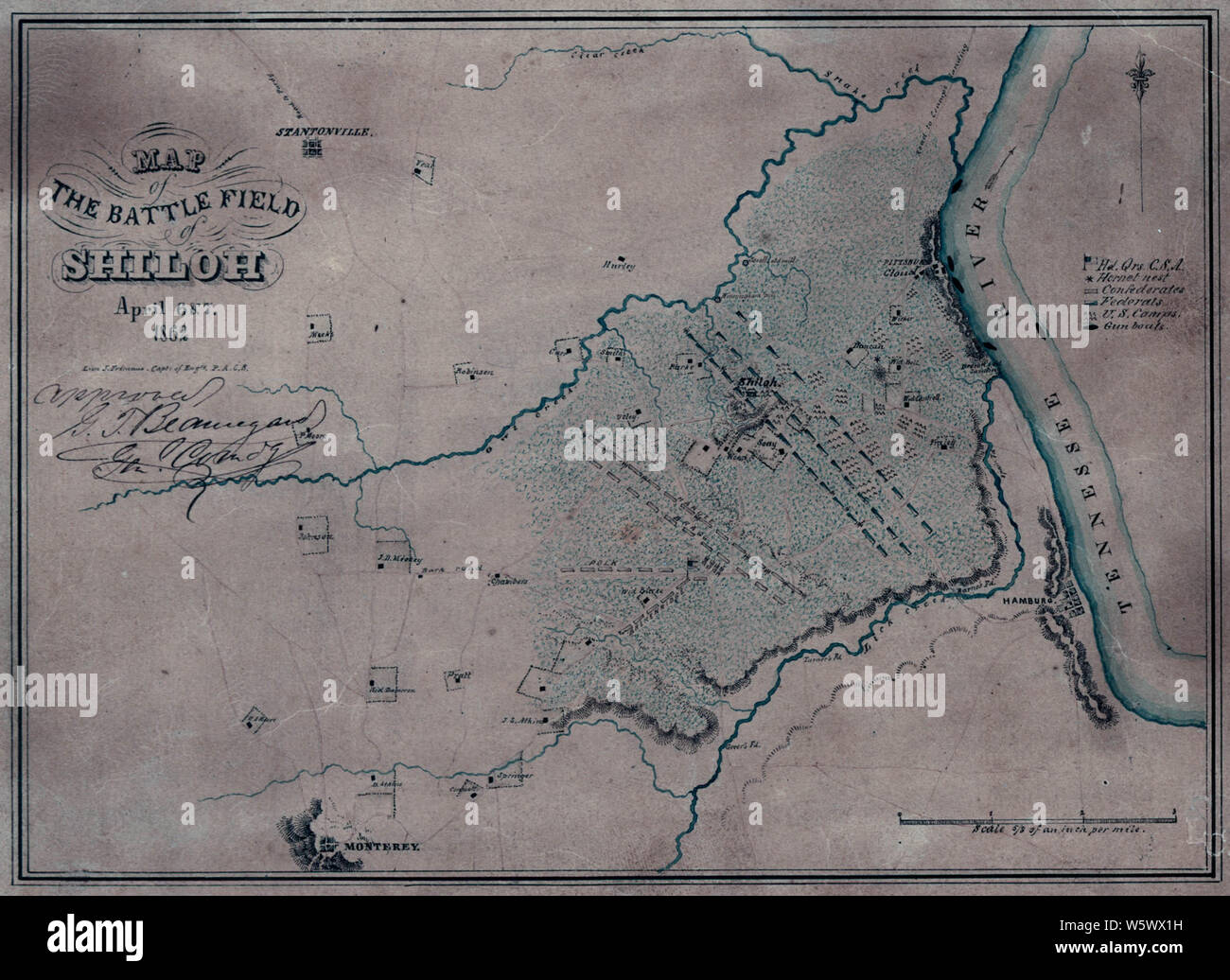 Battle Of Shiloh Map