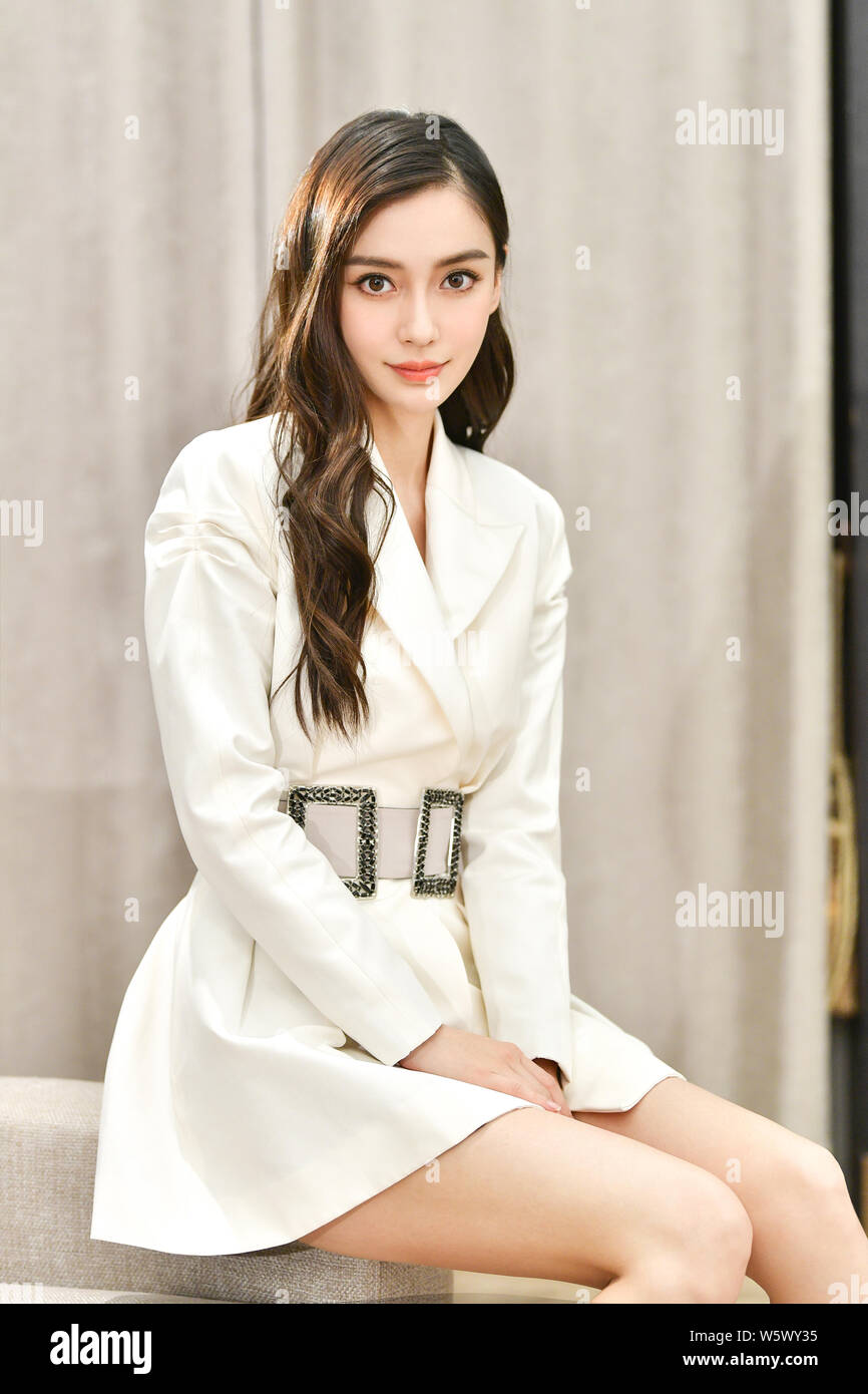 Hong Kong Actress And Model Angelababy Poses For Portrait Photos During An Exclusive Interview By Imaginechina In Beijing China 29 October 18 Stock Photo Alamy