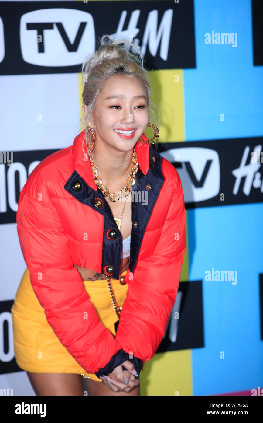 Kim Hyo-jung, better known by her stage name Hyolyn, of South Korean
