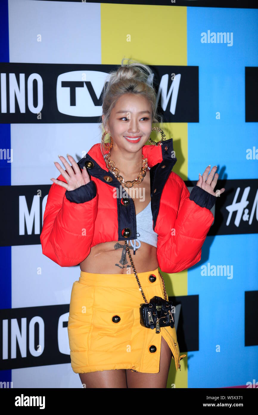 Kim Hyo-jung, better known by her stage name Hyolyn, of South Korean
