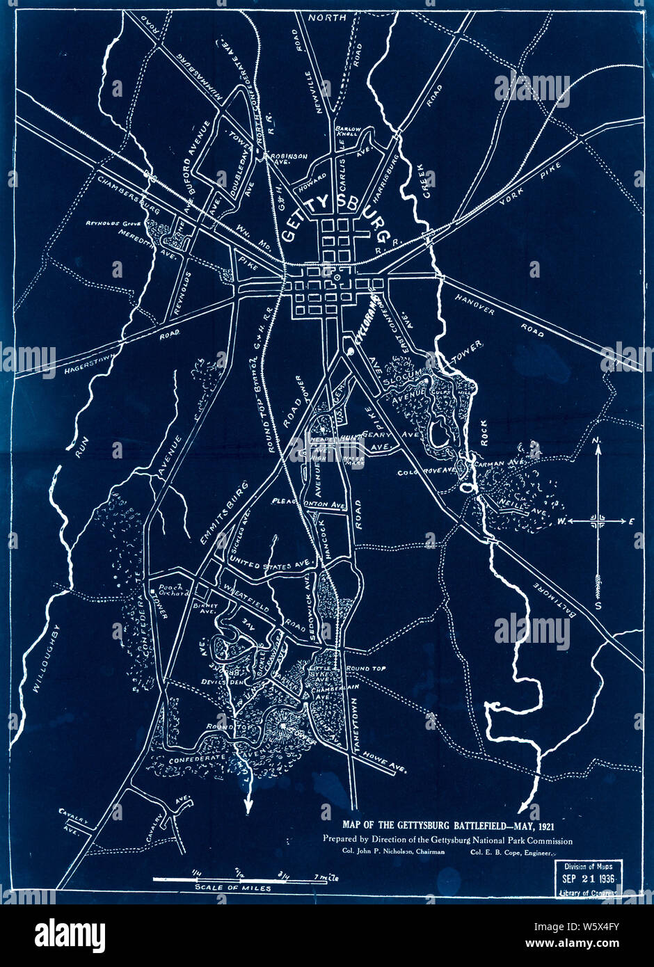 Civil War Maps 0913 Map of the - Civil War Maps 0913 Map Of The Gettysburg Battlefield Inverted Rebuild And Repair W5X4FY 