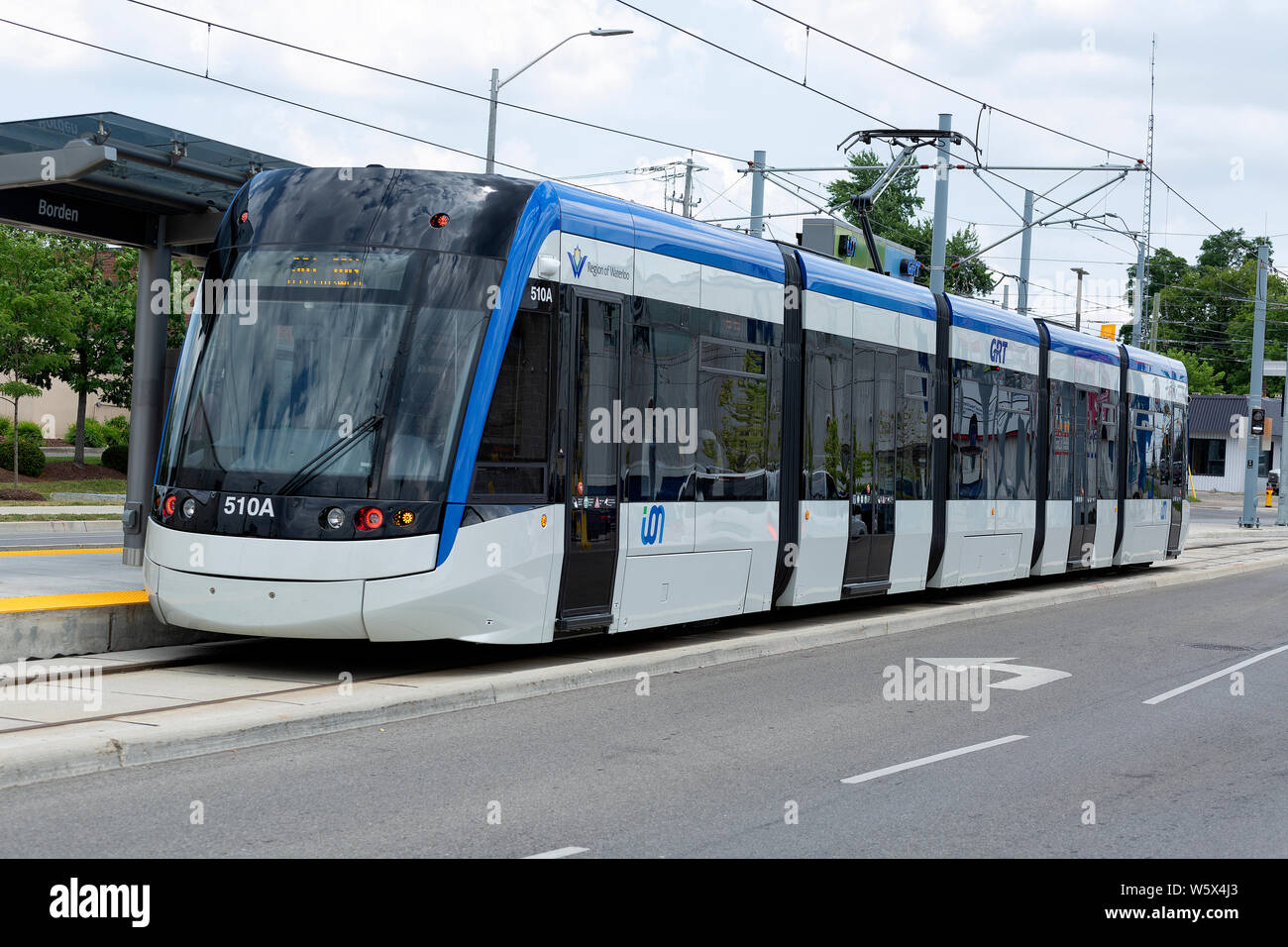 Waterloo Region Light Rail Transit. Kitchener Waterloo Ontario Canada