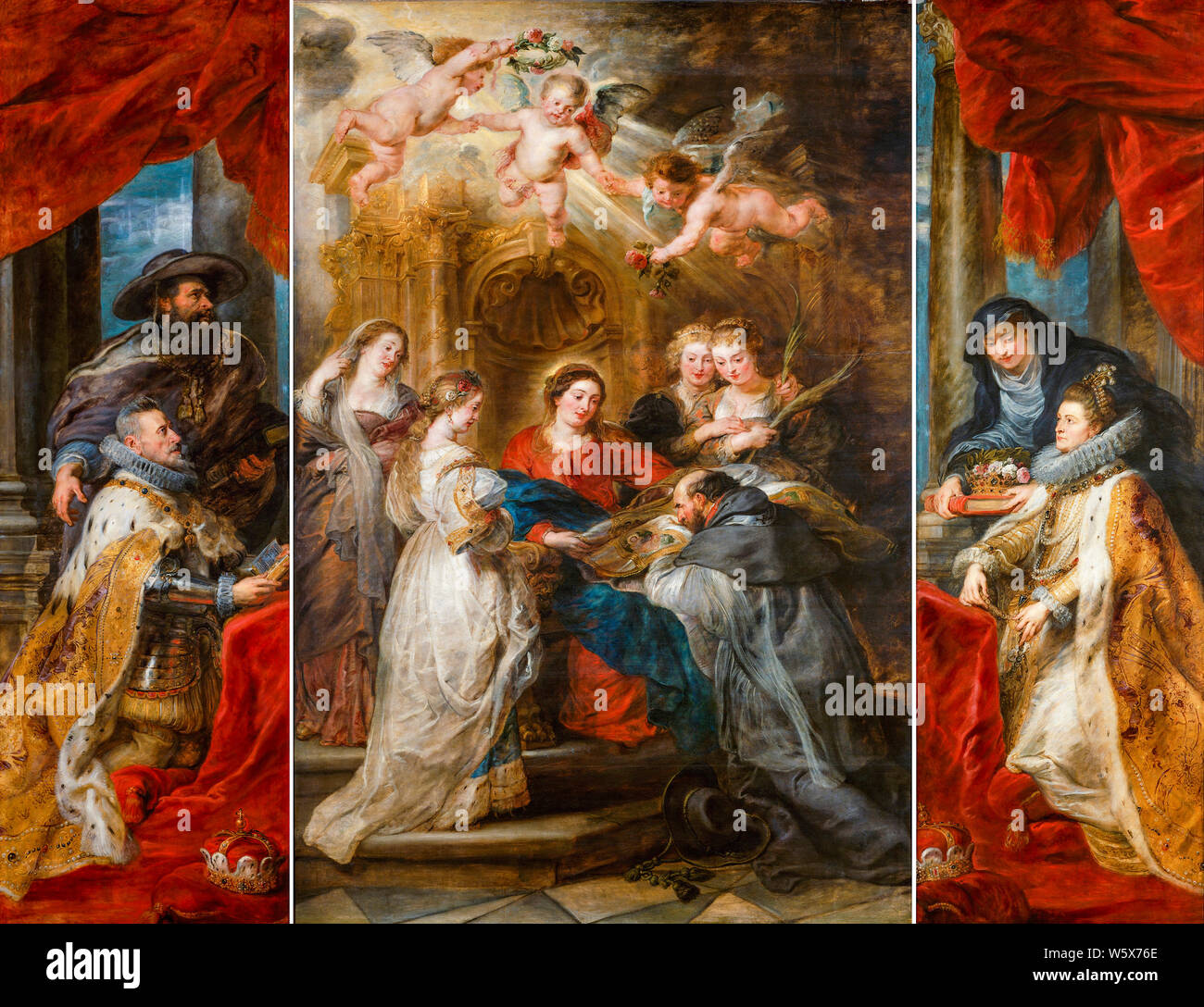 Peter Paul Rubens, The Triptych of St. Ildefonso, painting, 1630-1632 Stock Photo