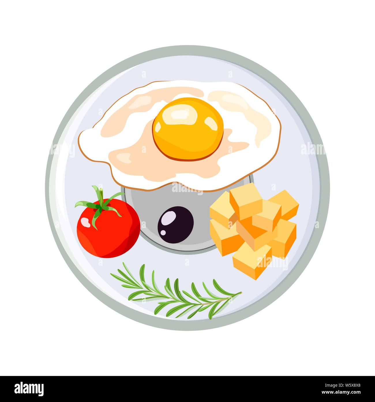 Concept for breakfast menu, cafe, restaurant. Logo design template ...