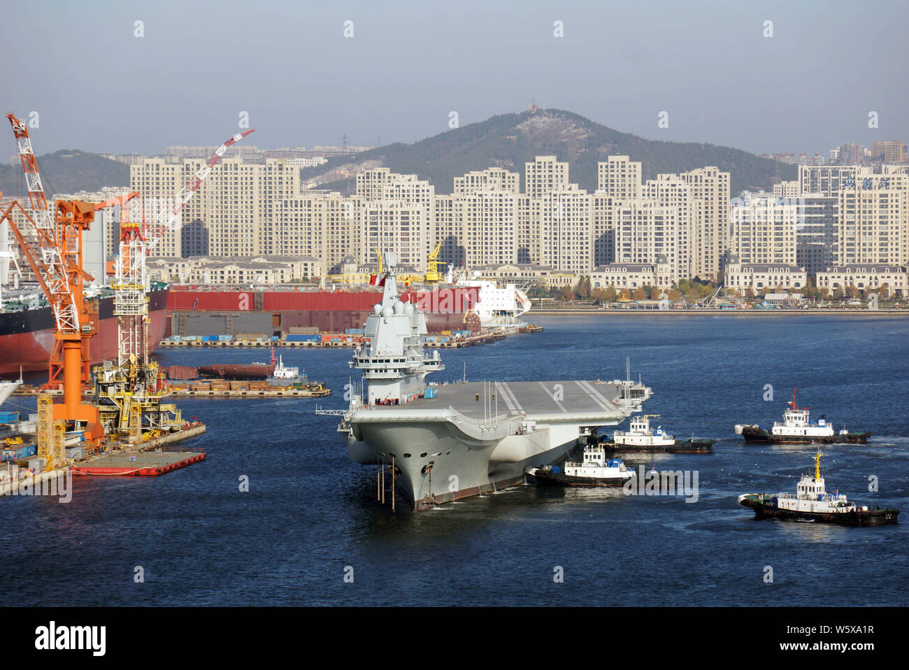 China's First Domestically Built Aircraft Carrier, The Type 001A ...