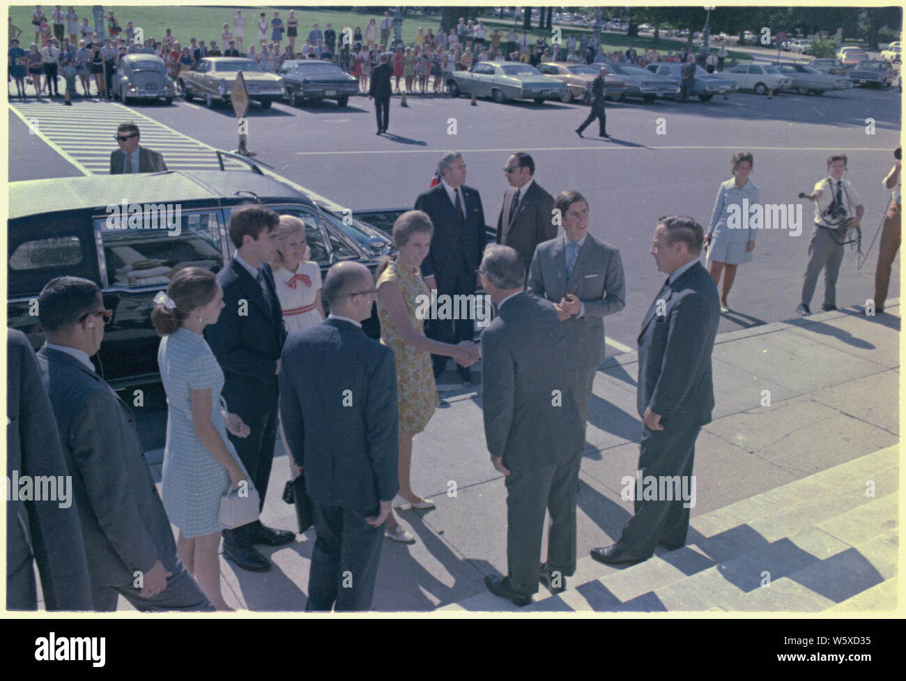 Prince Charles of Great Britain with Tricia Nixon; Scope and content Pictured David Eisenhower