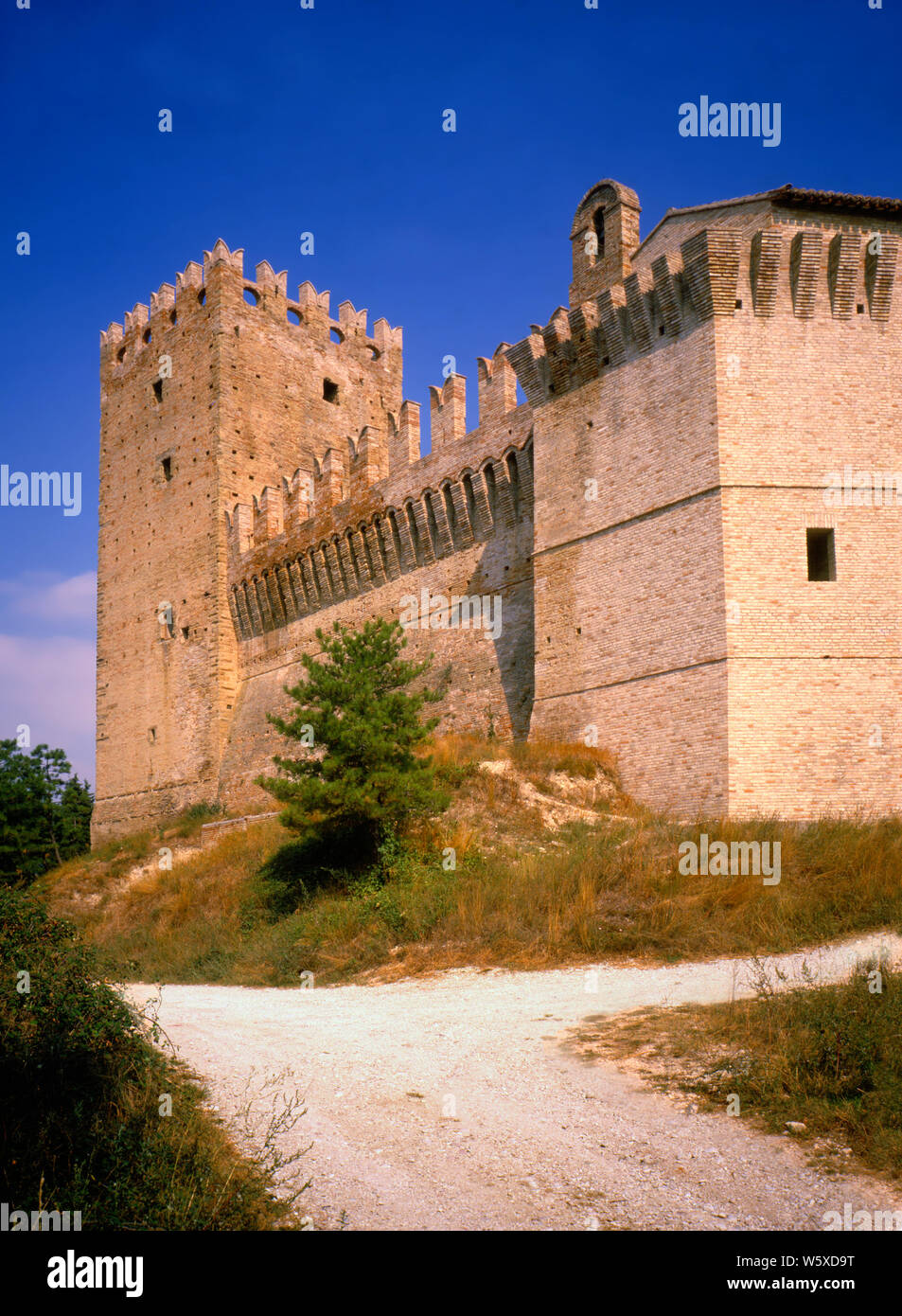 Rancia castle. Macerata. Stock Photo