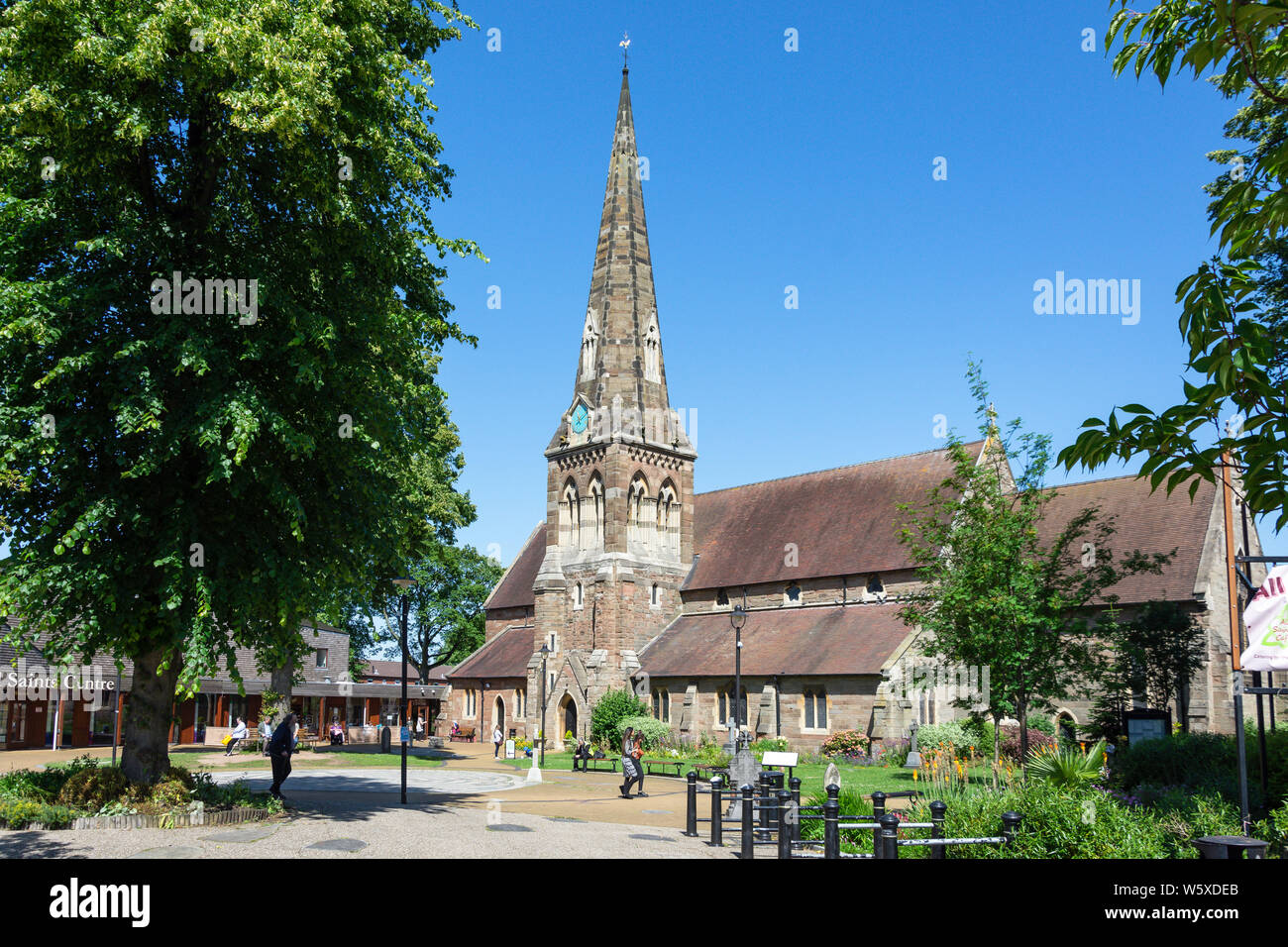 All Saints Church and facility, Vicarage Road, Kings Heath Village, Birmingham, West Midlands, England, United Kingdom Stock Photo