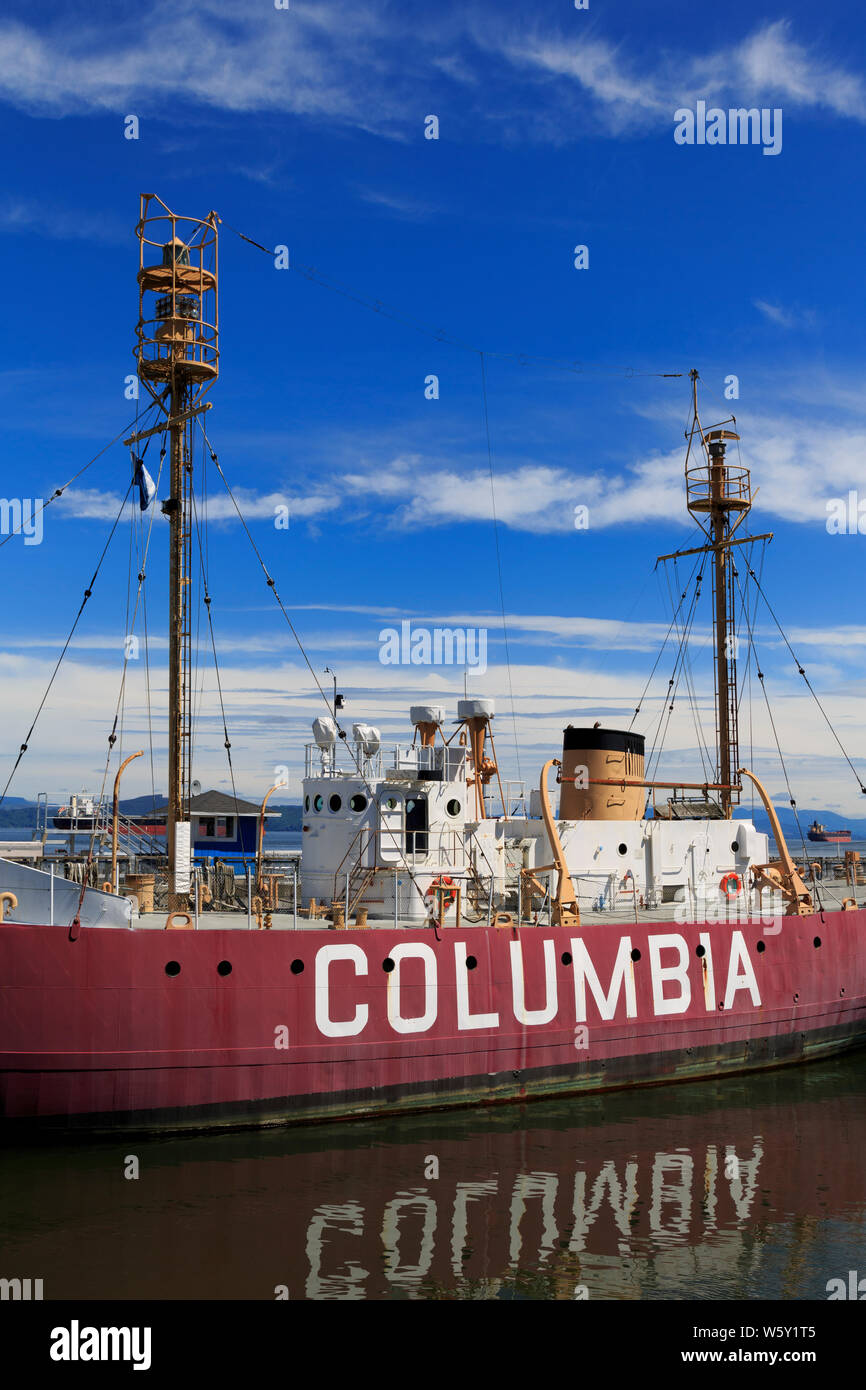 Lightship, Columbia River  Maritime Museum, Astoria, Oregon, USA Stock Photo