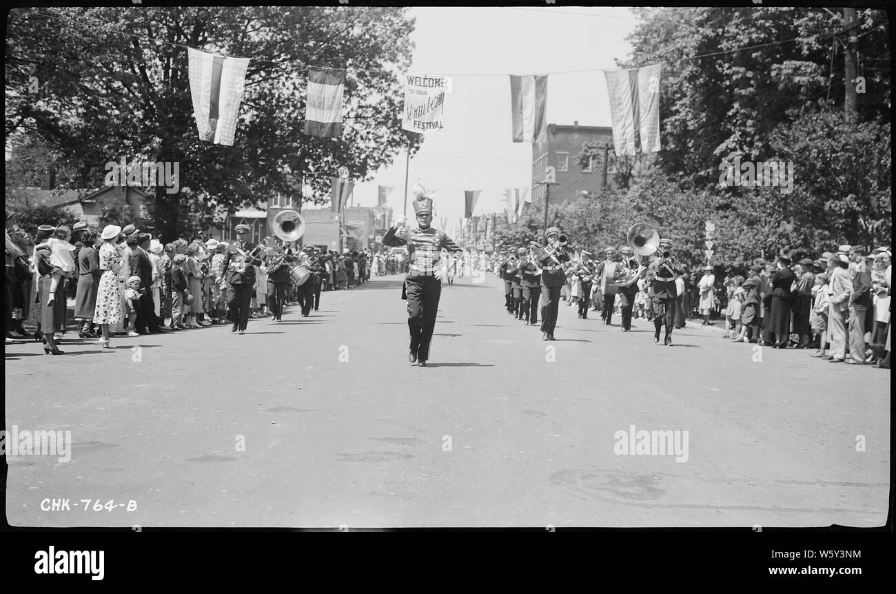 Strawberry Festival, Marching Band Stock Photo Alamy