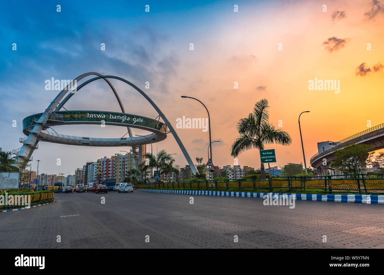 Biswa Bangla gate or Kolkata Gate at New Town on the main arterial road