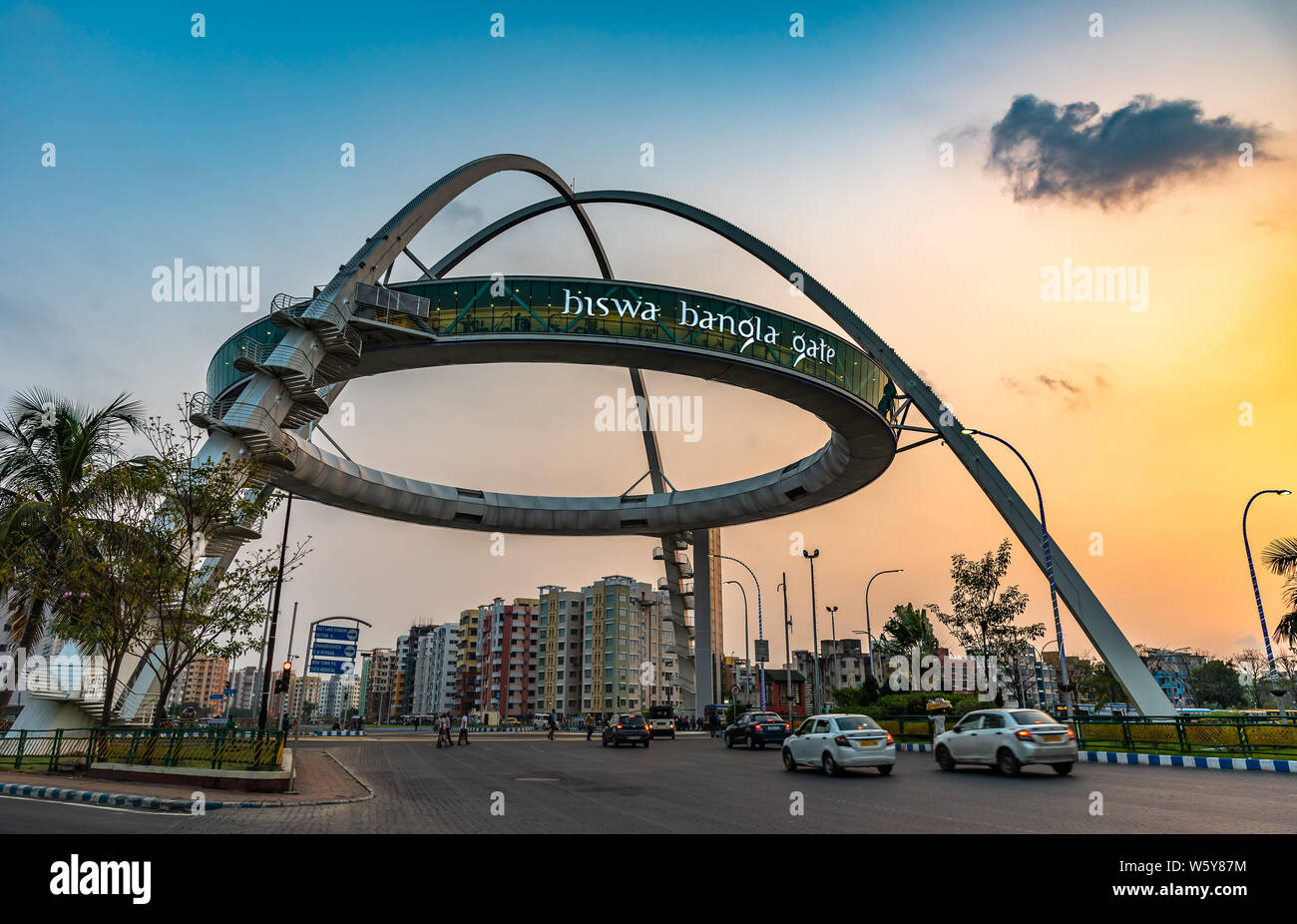 Biswa Bangla gate or Kolkata Gate at New Town on the main arterial road