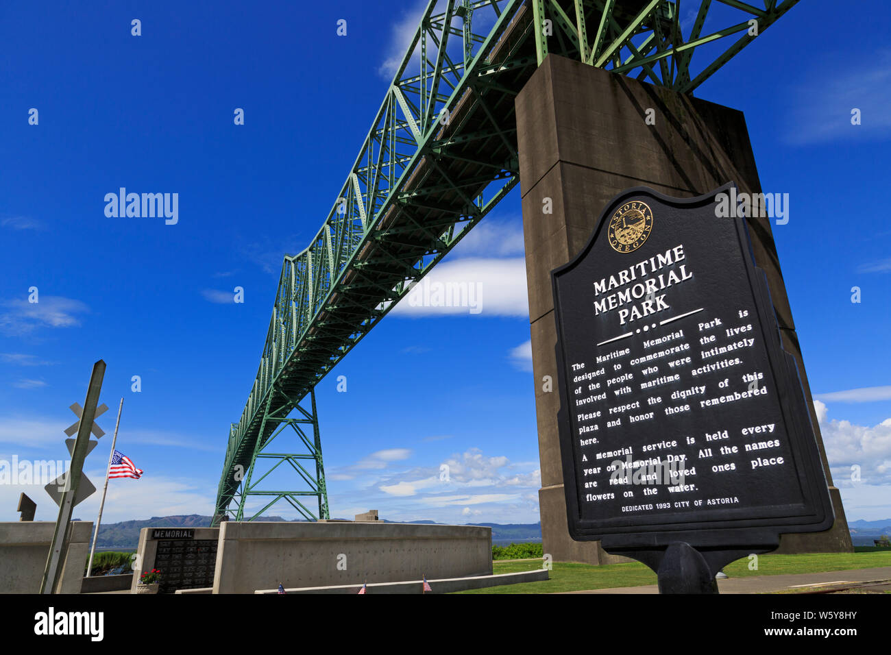 Maritime Memorial Park, Astoria, Oregon, USA Stock Photo Alamy