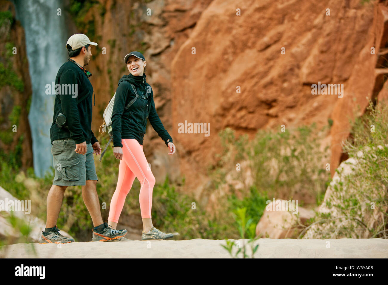 Male smiling outdoor hiking hi-res stock photography and images - Alamy