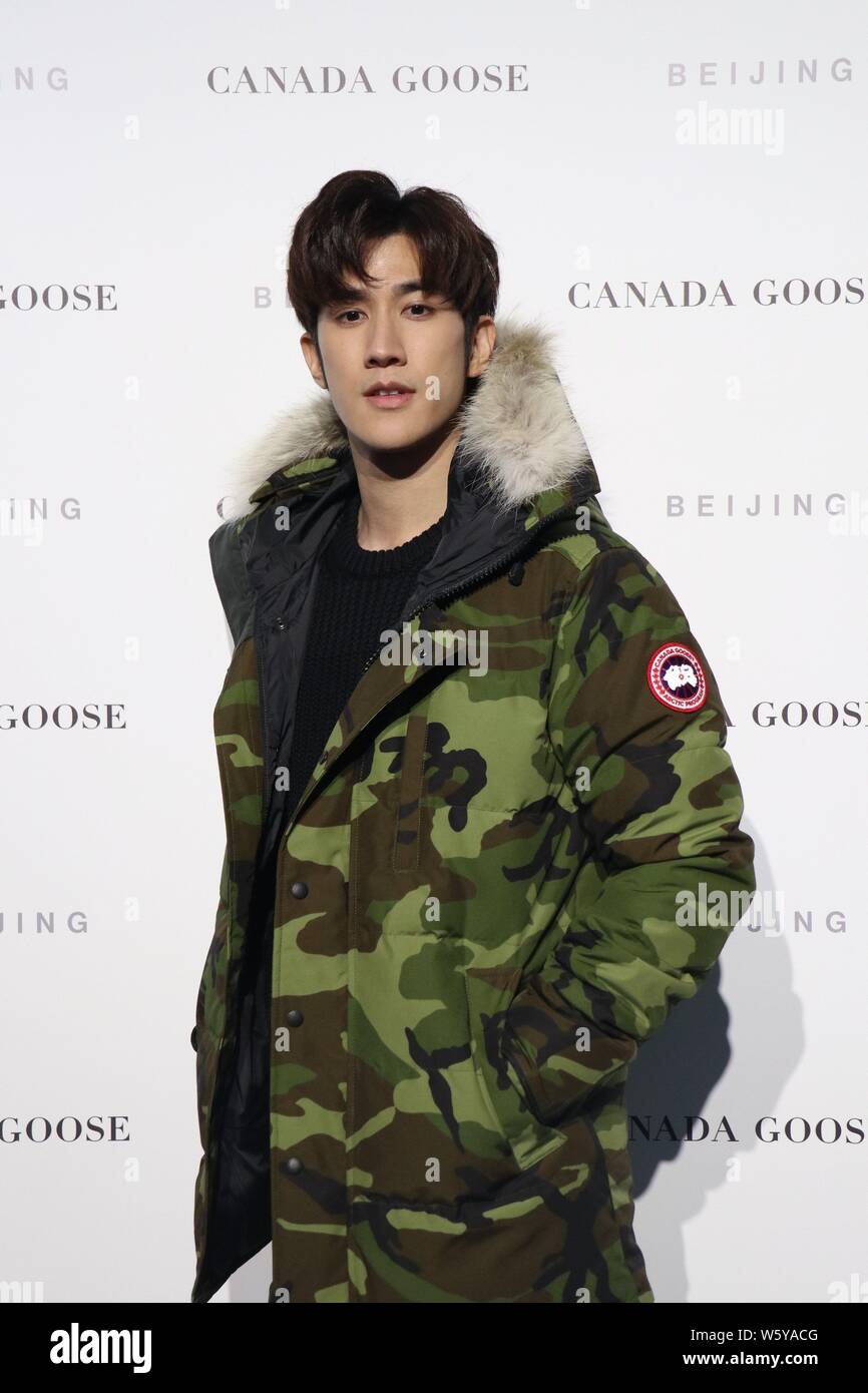 Hong Kong actor and singer Aarif Rahman, also known as Aarif Lee Chi-ting,  attends a promotional event for Canada Goose Arctic Program in Beijing, Chi  Stock Photo - Alamy
