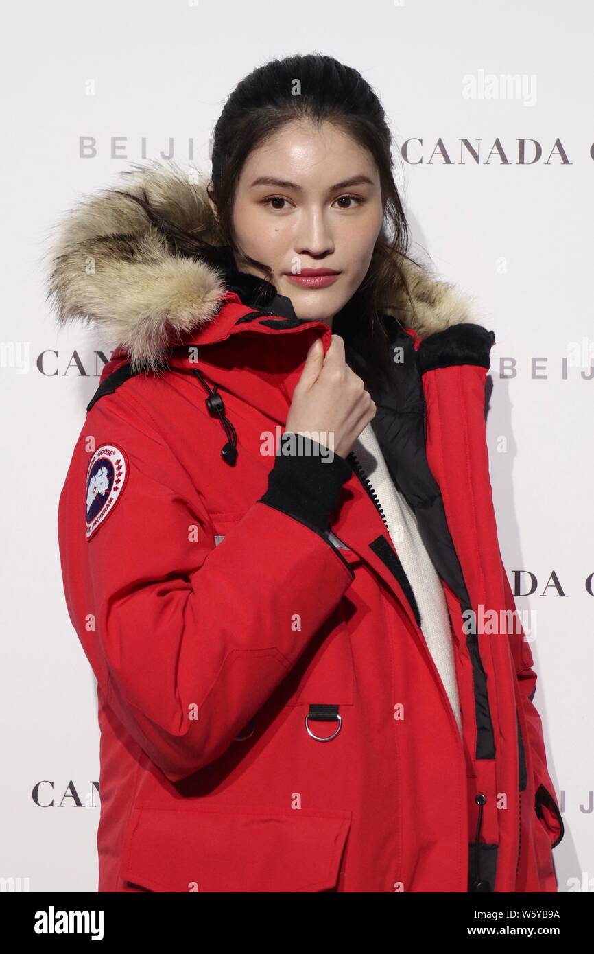 Chinese supermodel He Sui attends a promotional event for Canada Goose  Arctic Program in Beijing, China, 23 November 2018 Stock Photo - Alamy