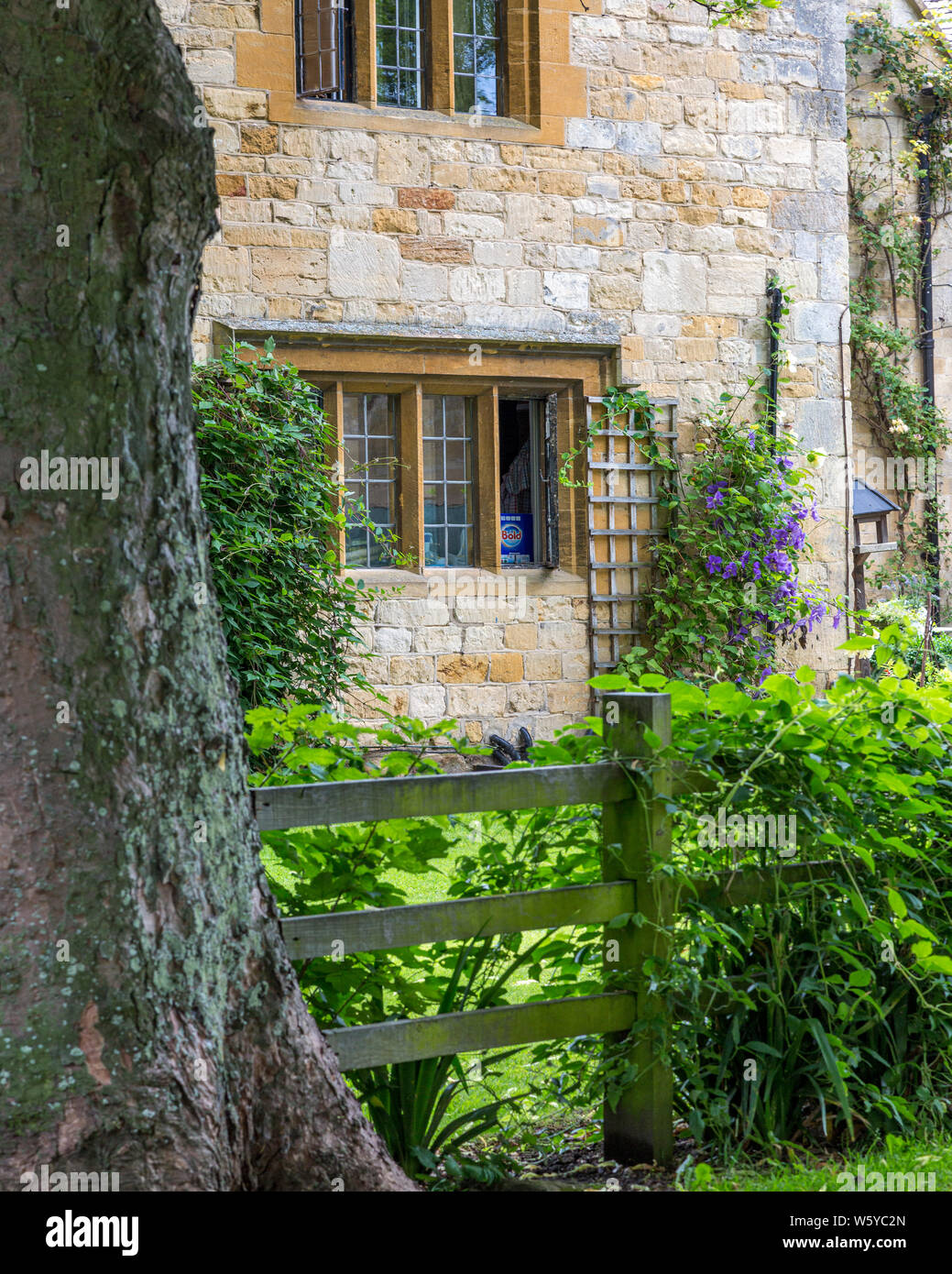 Country home and garden, Stanton, Gloucestershire, England, UK Stock Photo