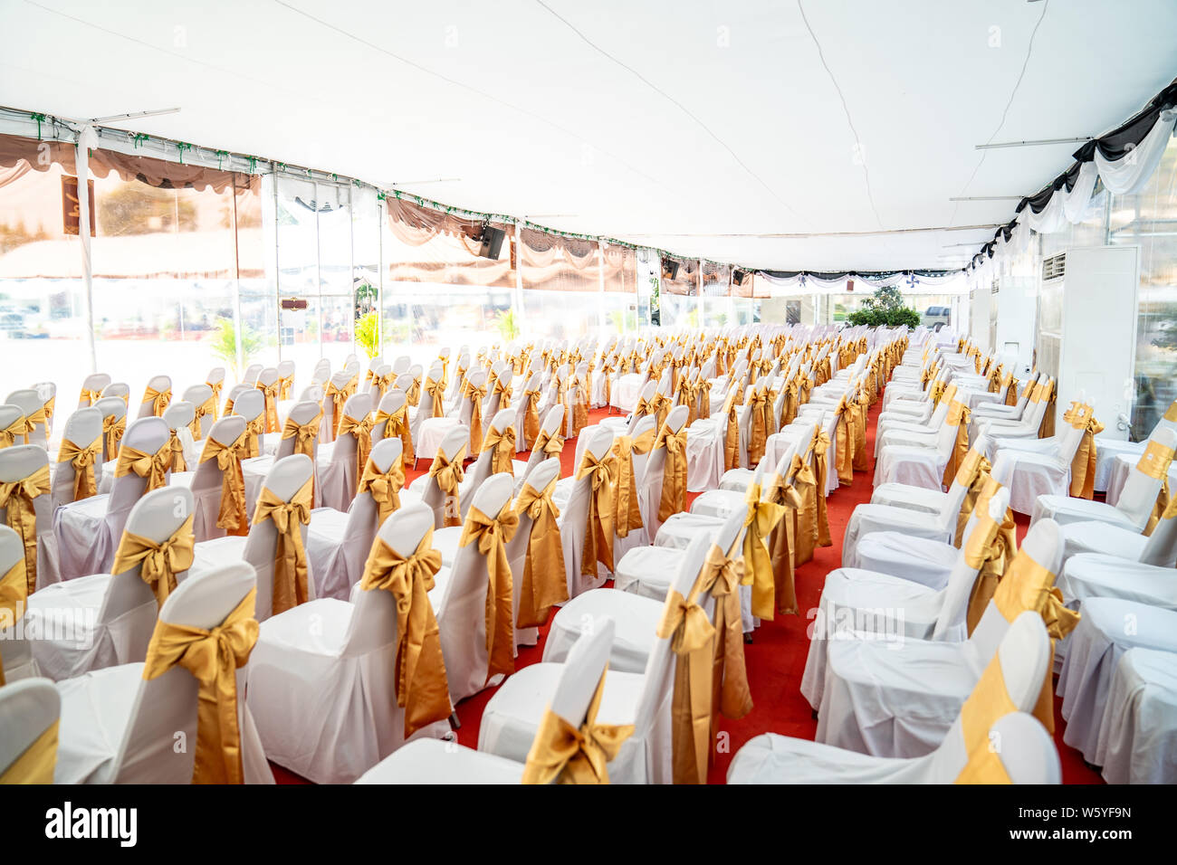 Temporary Air Conditioner indoor tent for outdoor event in the day
