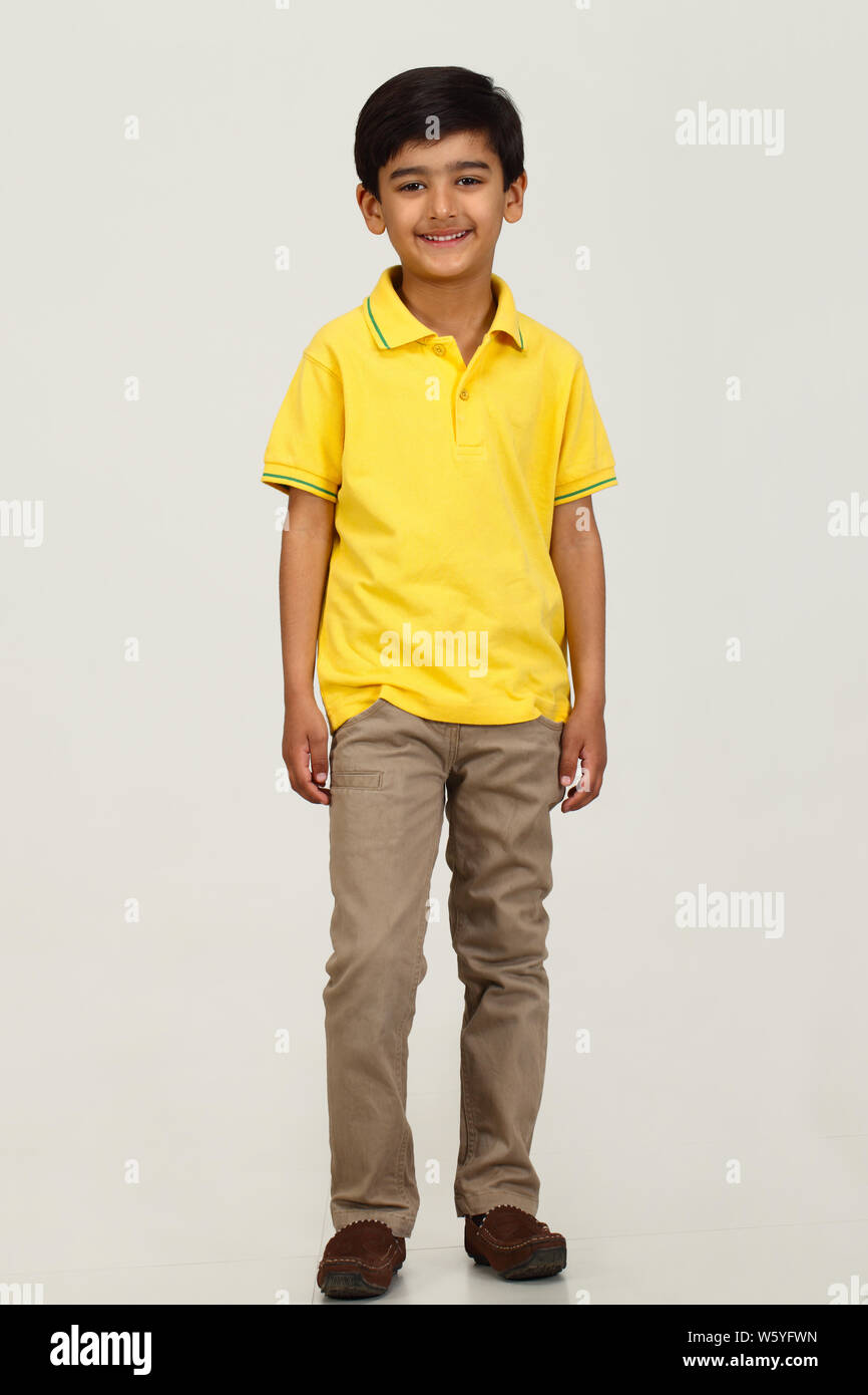 Indian Child Standing Up