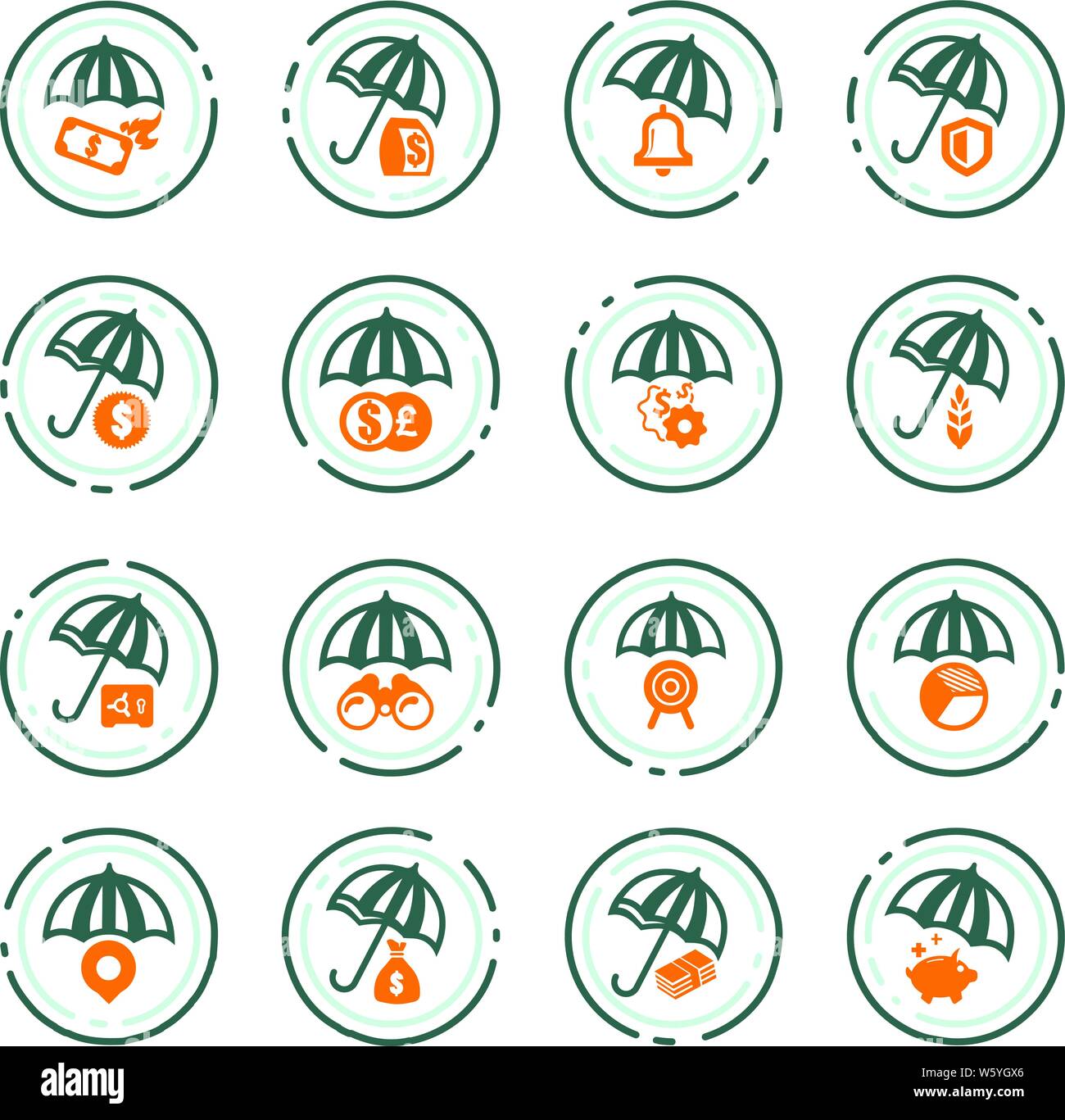 Insurance web icons user Cut Out Stock Images & Pictures - Alamy