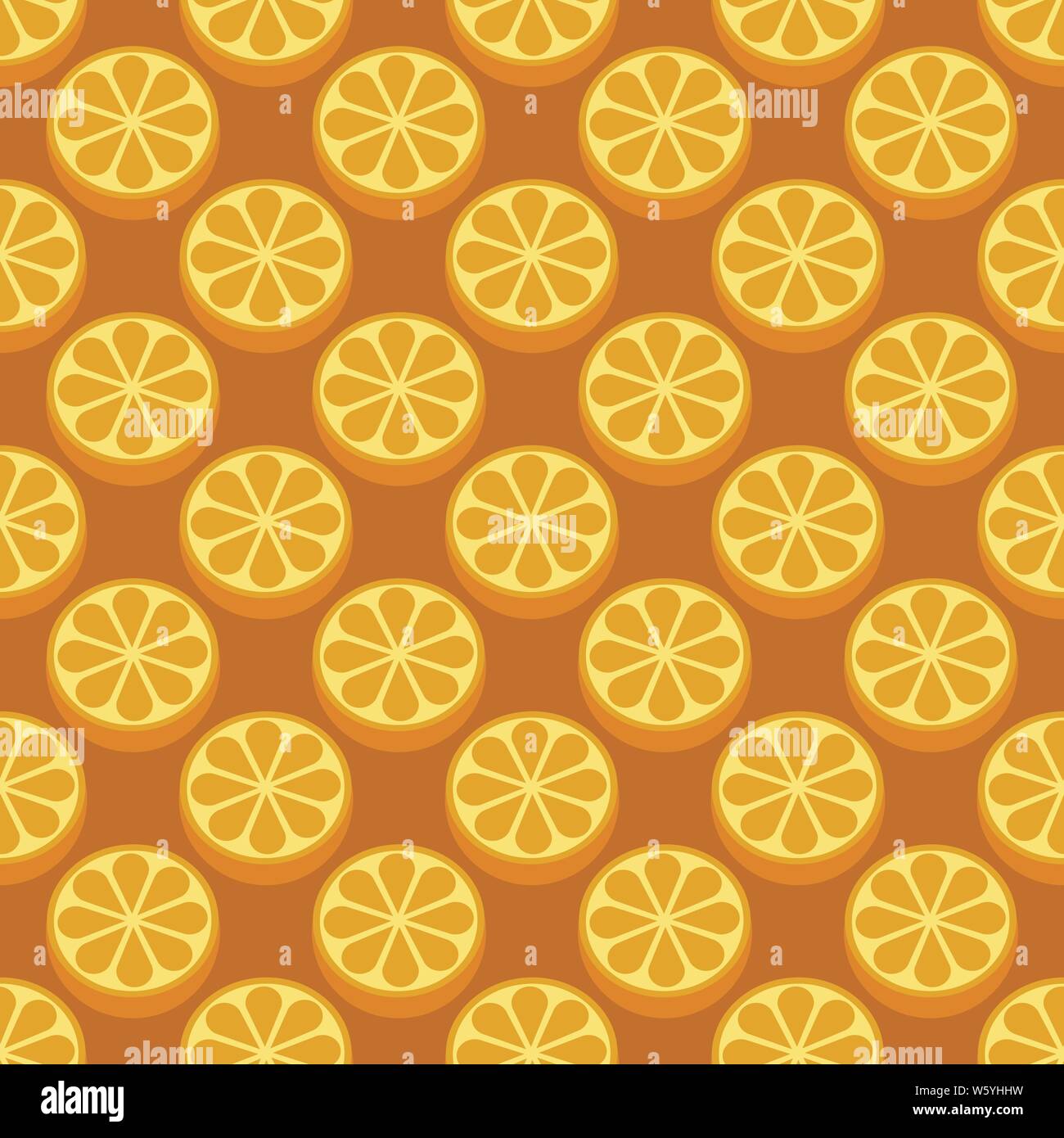 Orange fruit seamless bright pattern. Vector illustration Stock Vector ...