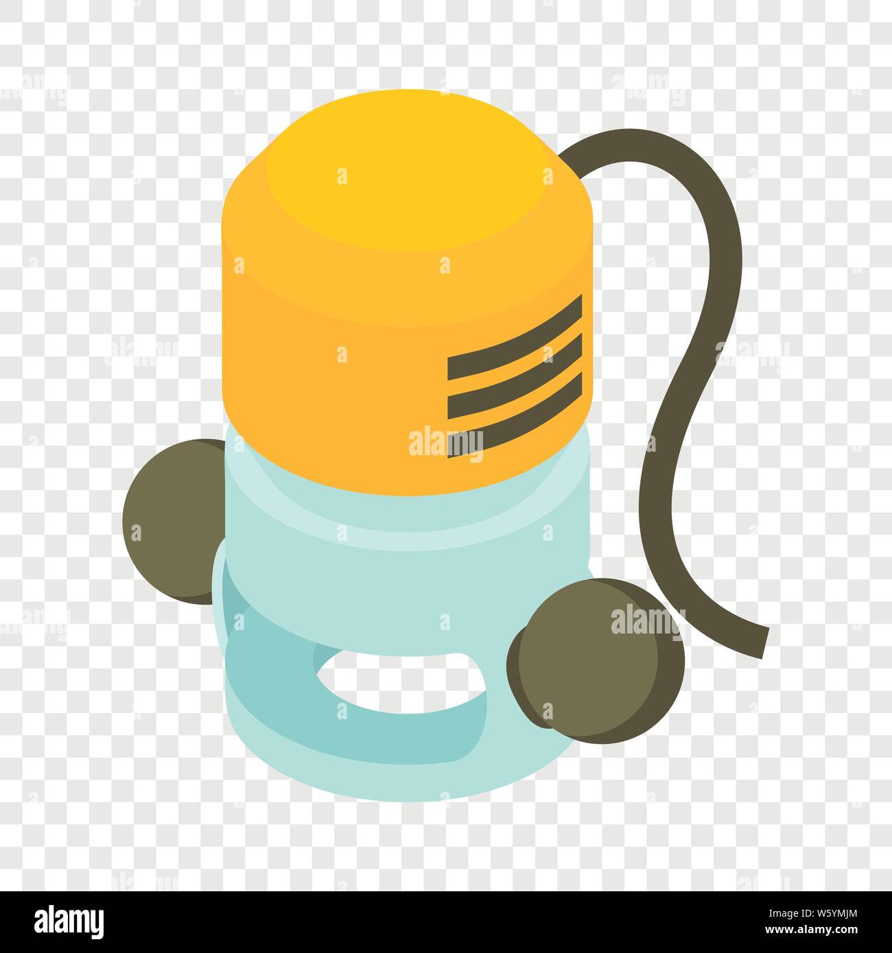 Milling cutters icon, isometric 3d style Stock Vector