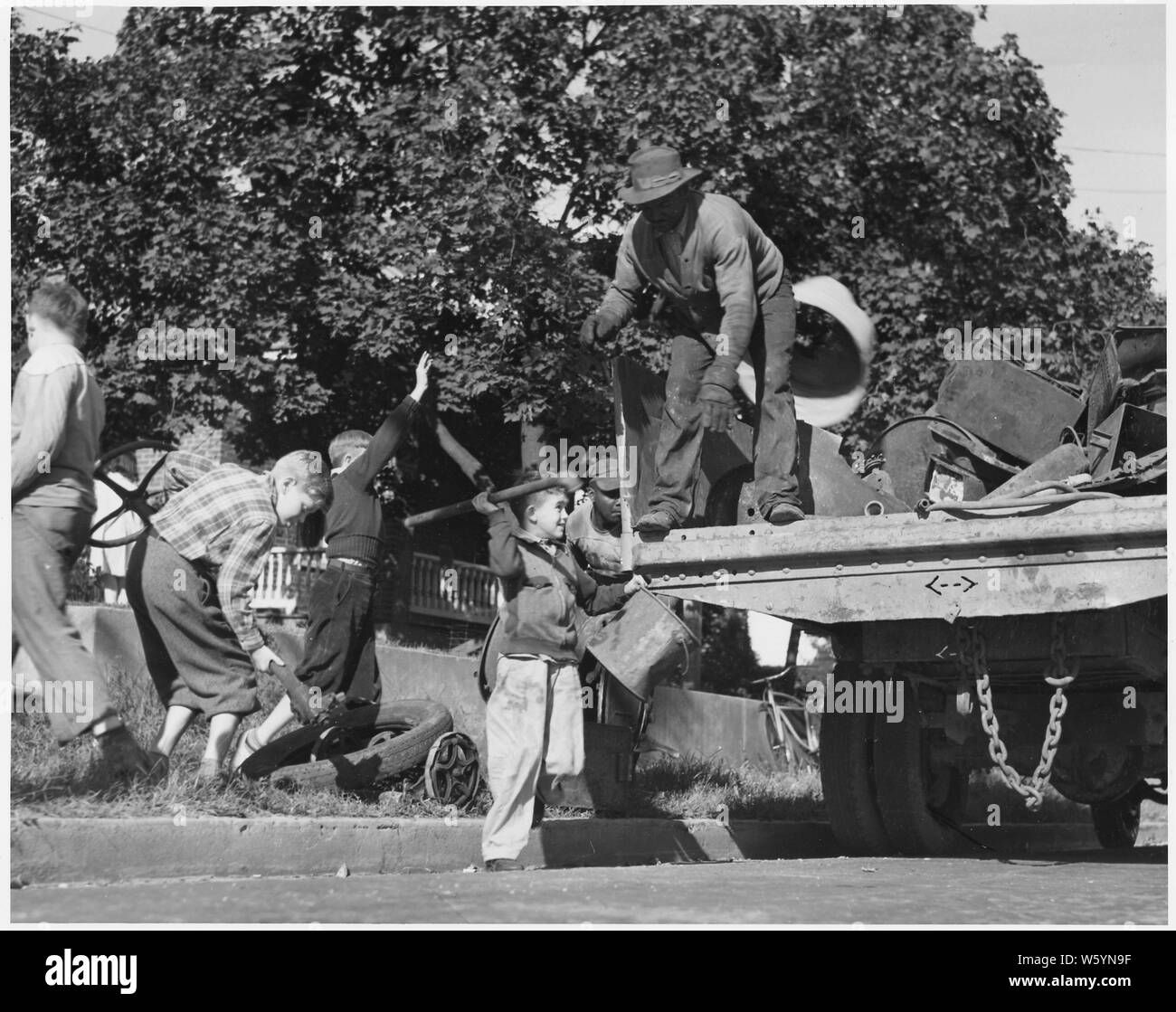 What's a home without it's sidewalk scrap pile? Junior Commandos of