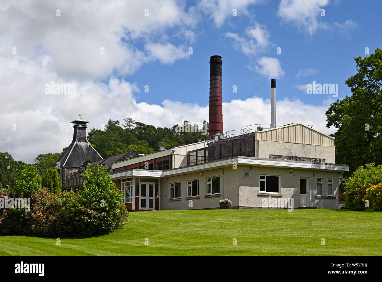 Dewar's Aberfeldy Whisky Distillery. Aberfeldy, Perth and Kinross, Scotland, United Kingdom, Europe. Stock Photo