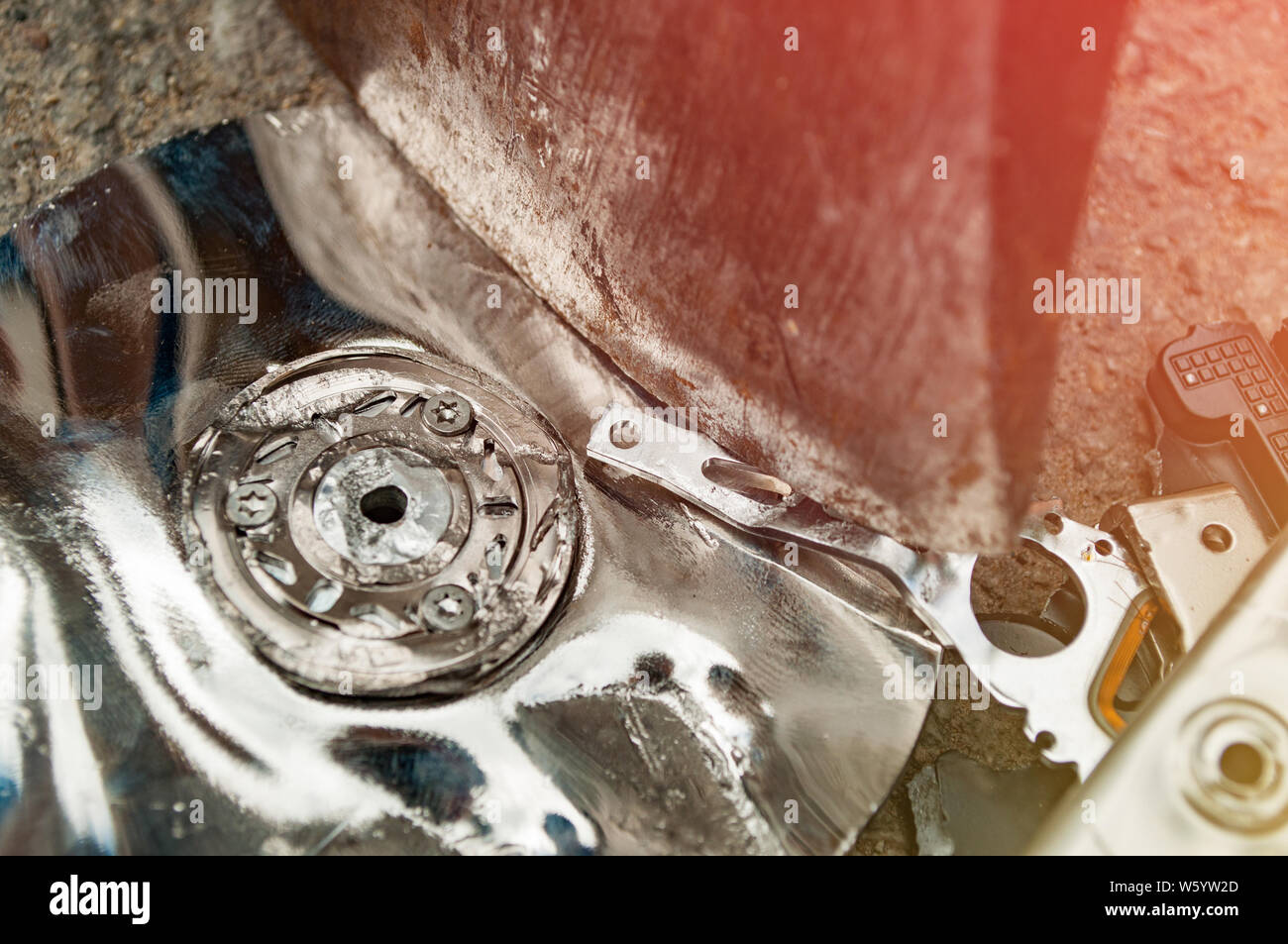 Concept image, secure delete or data loss Stock Photo