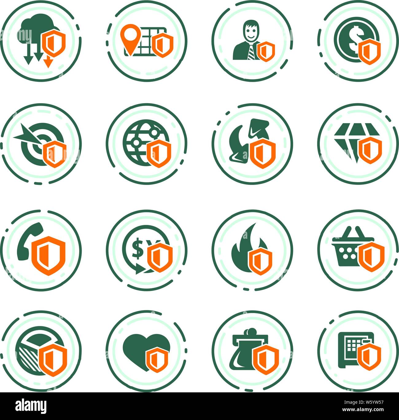 Insurance web icons user Cut Out Stock Images & Pictures - Alamy