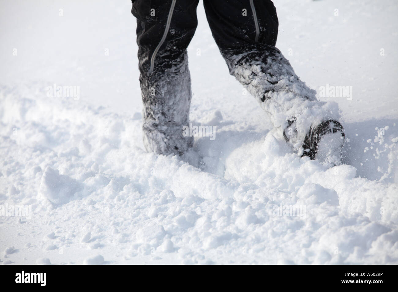 Walk In Deep Snow Walking in deep hi-res stock photography and images - Alamy