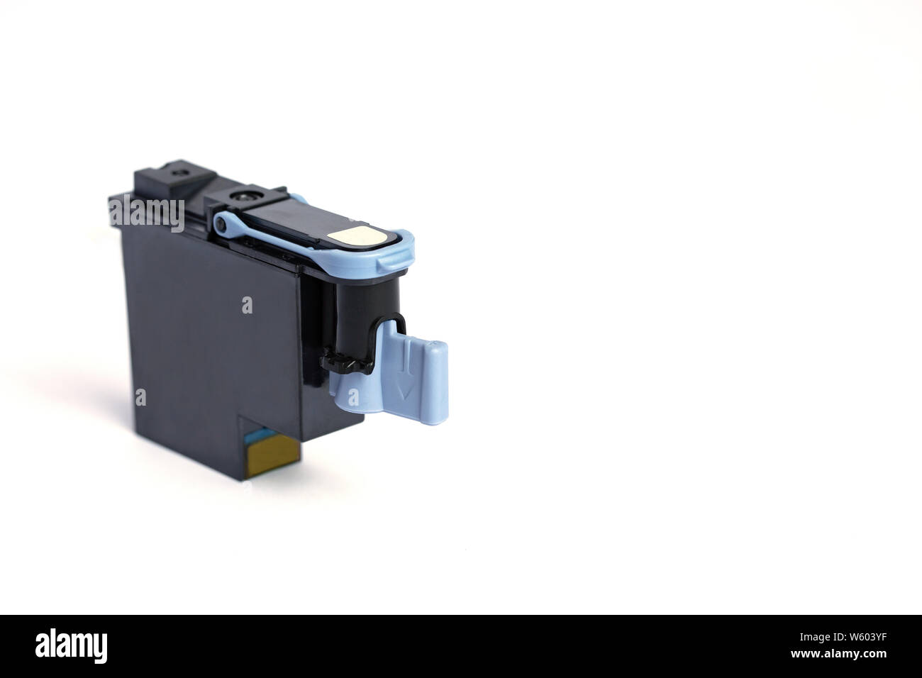 Printhead for plotter on White background, Stock Photo