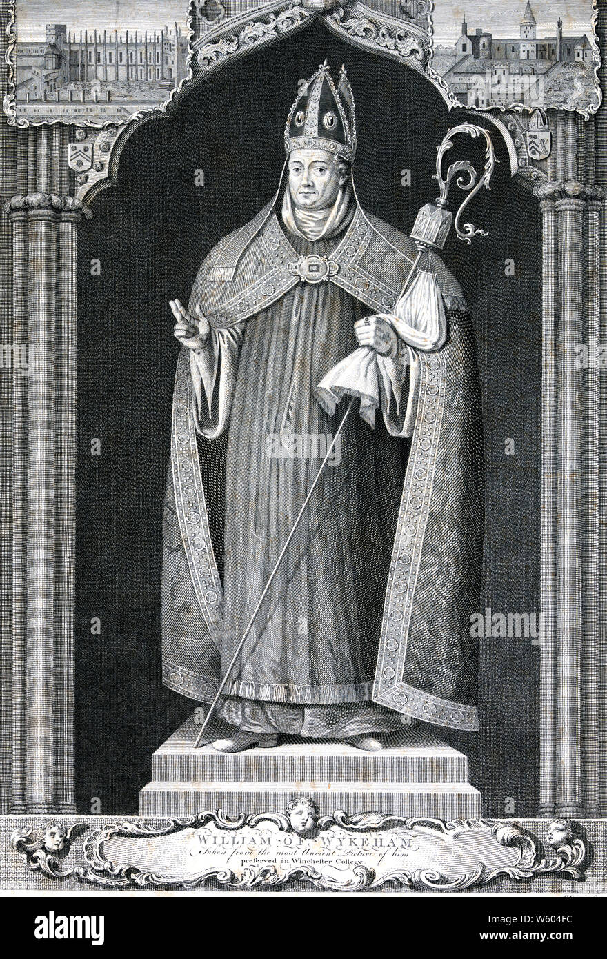 William of Wykeham Stock Photo Alamy