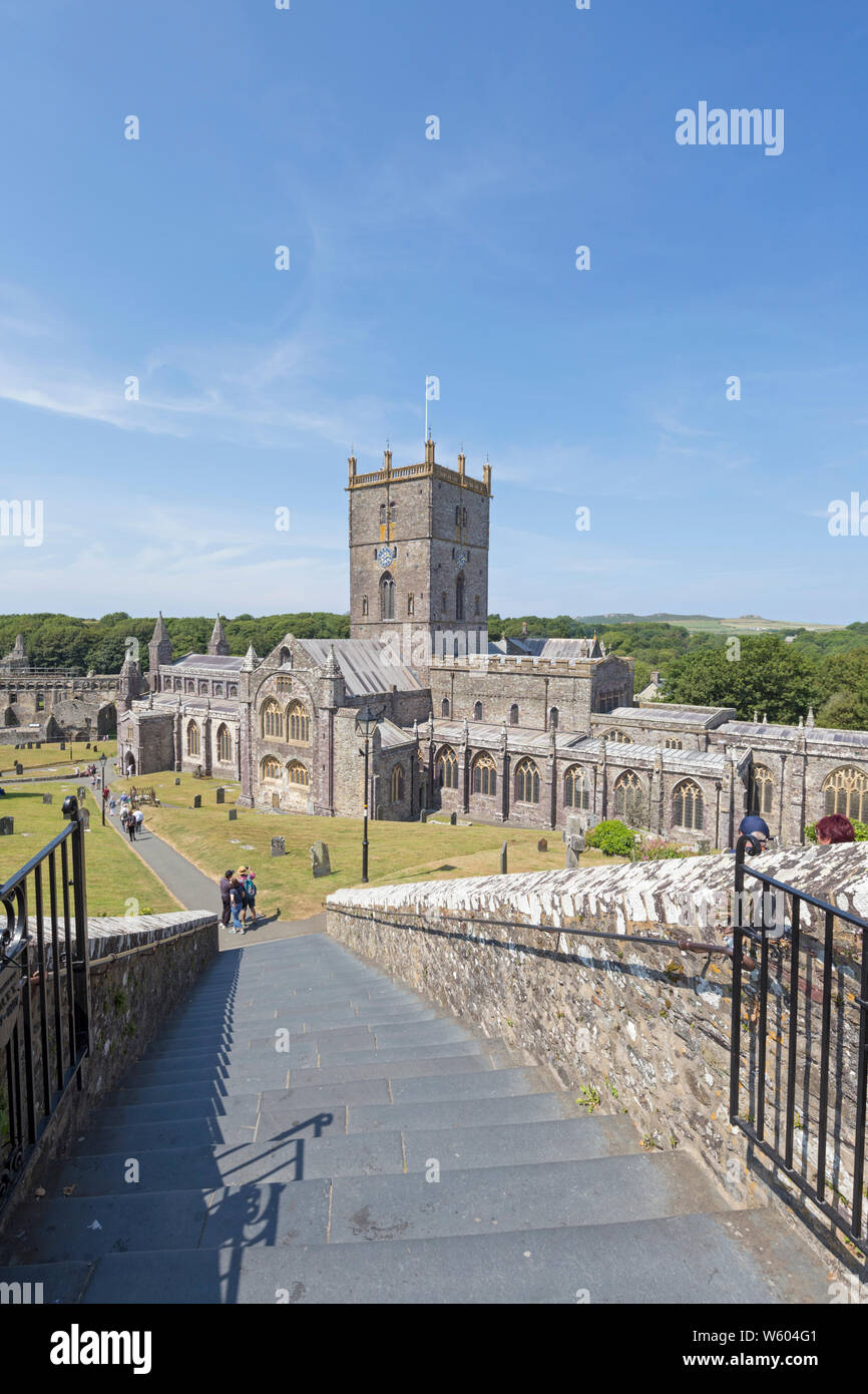 St Davids Cathedral, Pembrokeshire, Wales, UK Stock Photo