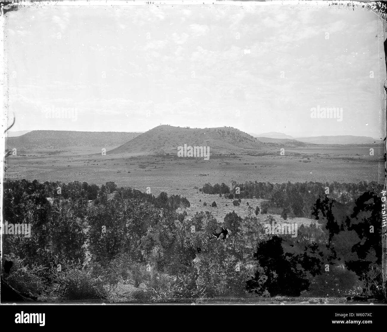 (old No. 112)El Tintero, near Chaves New Mexico. The negative appears to have been damaged on right lower corner, but photo content is good., 1871 - 1878 Stock Photo
